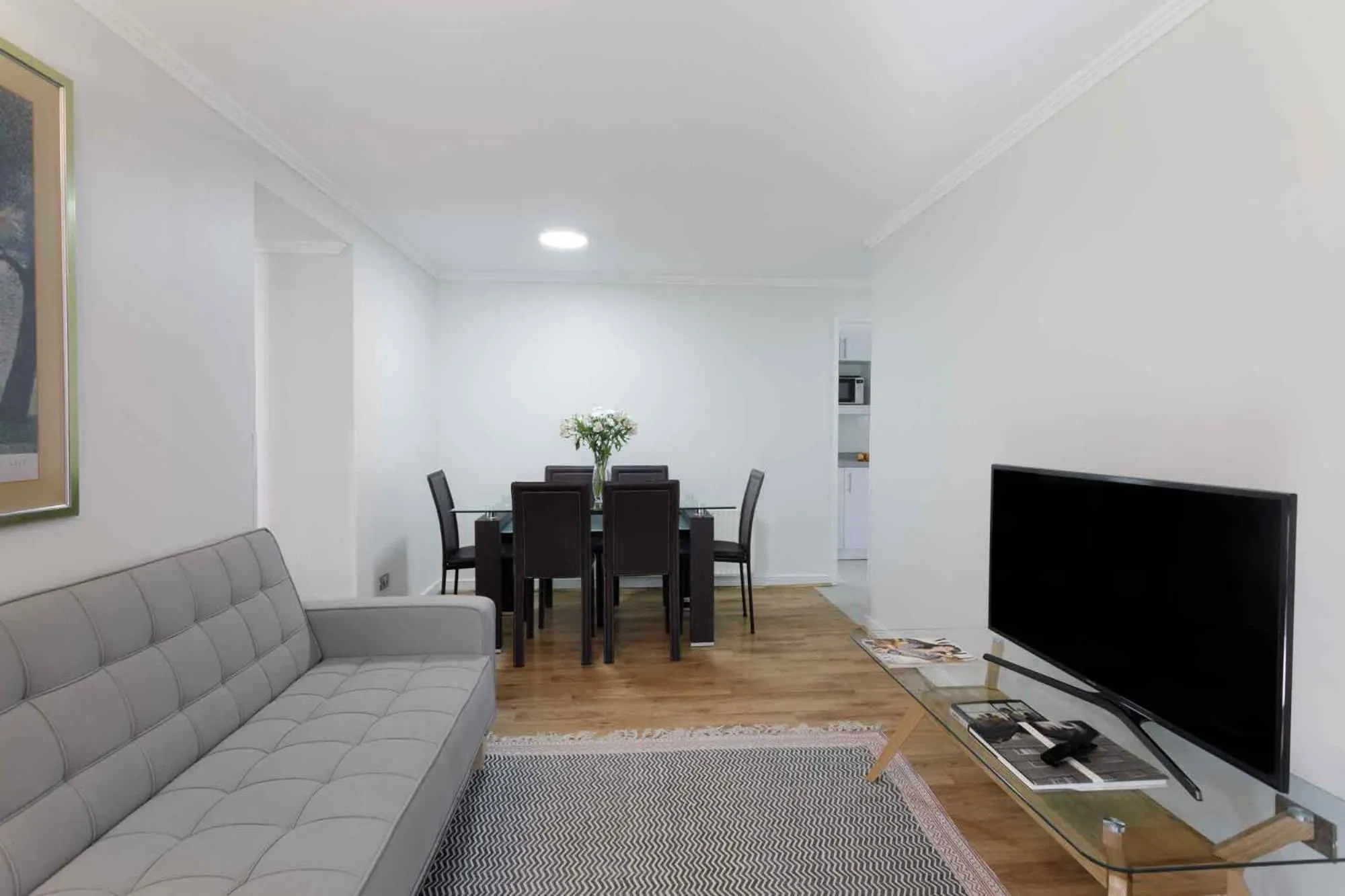 Communal lounge/ TV room in Santa Magdalena Apartments