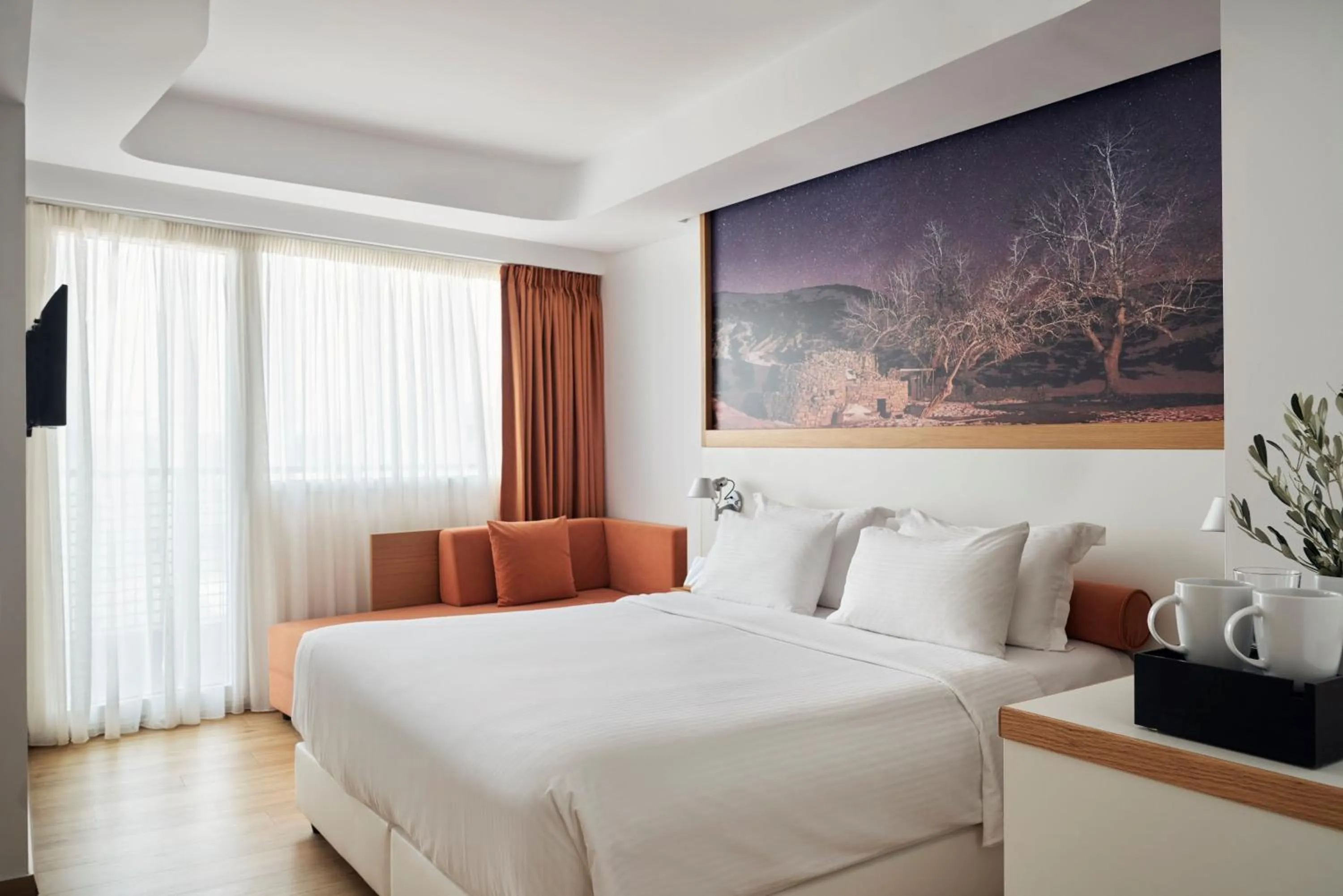 Guests, Bed in Olive Green Hotel