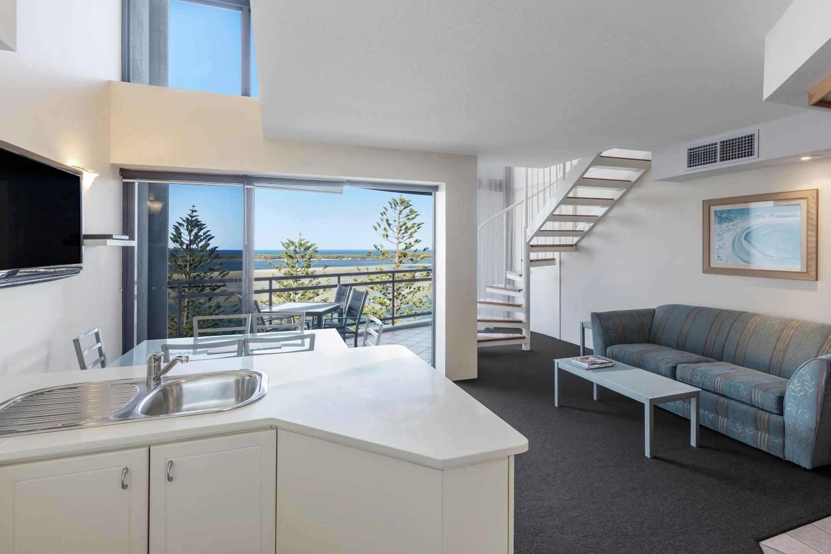 Living room in Ramada Resort by Wyndham Golden Beach