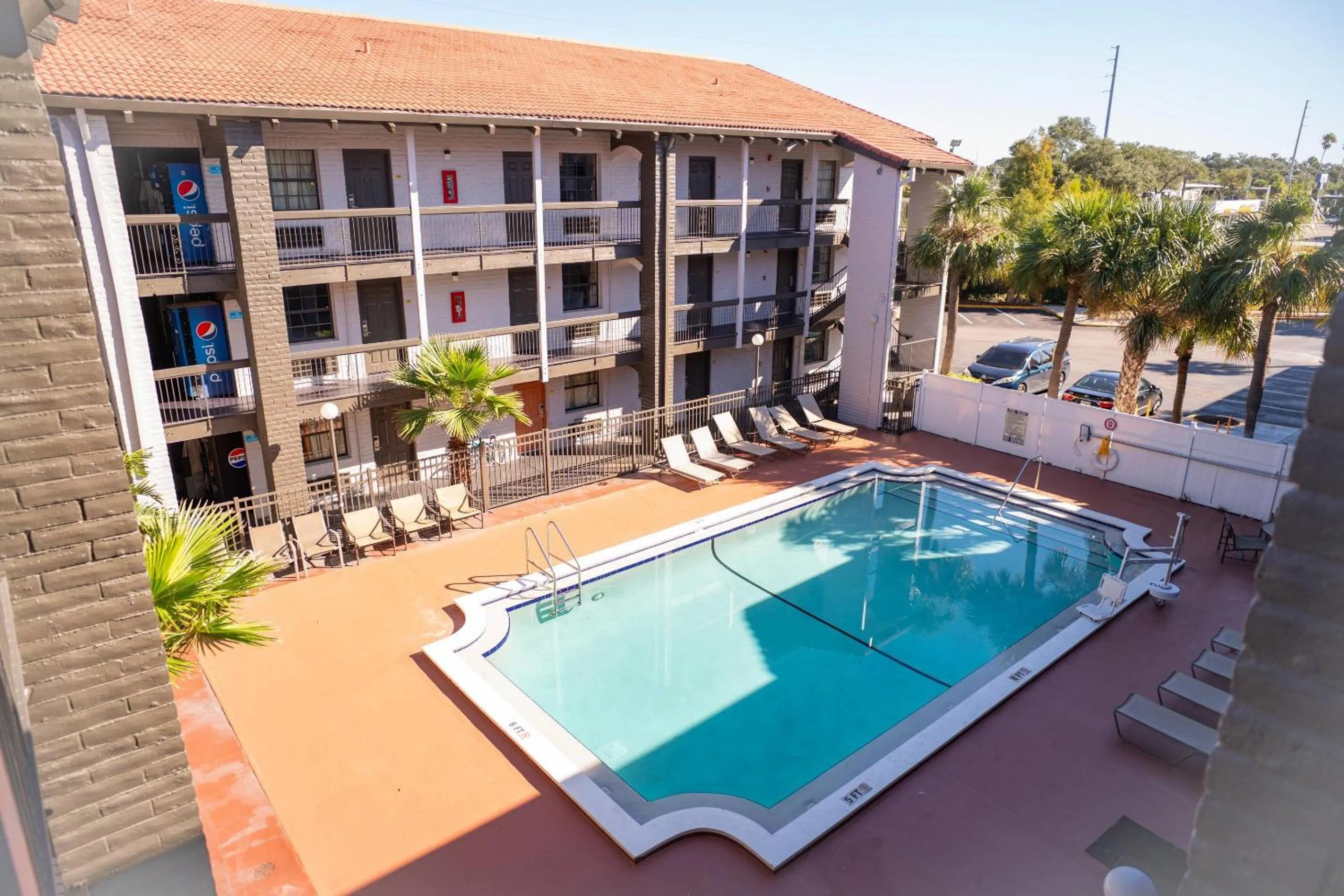 Swimming pool in Rodeway Inn Near Ybor City - Casino