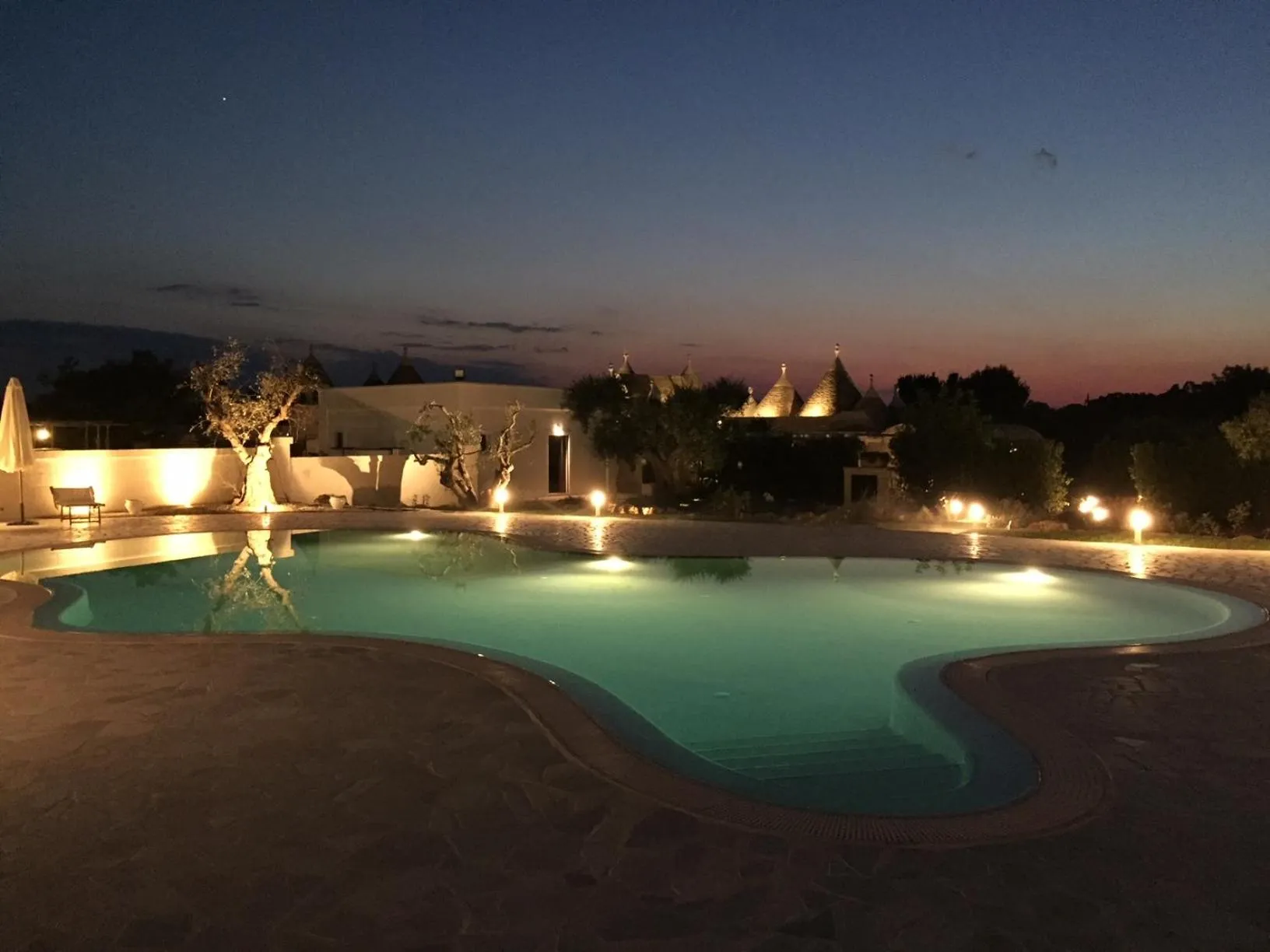 Swimming pool in Trulli IsAgo