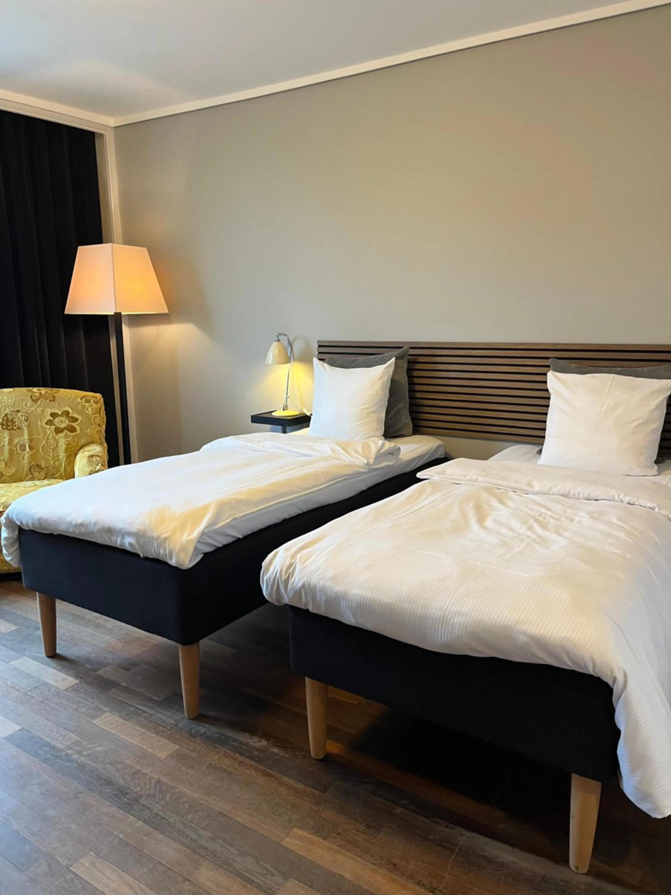 Bed in First Hotel Grand