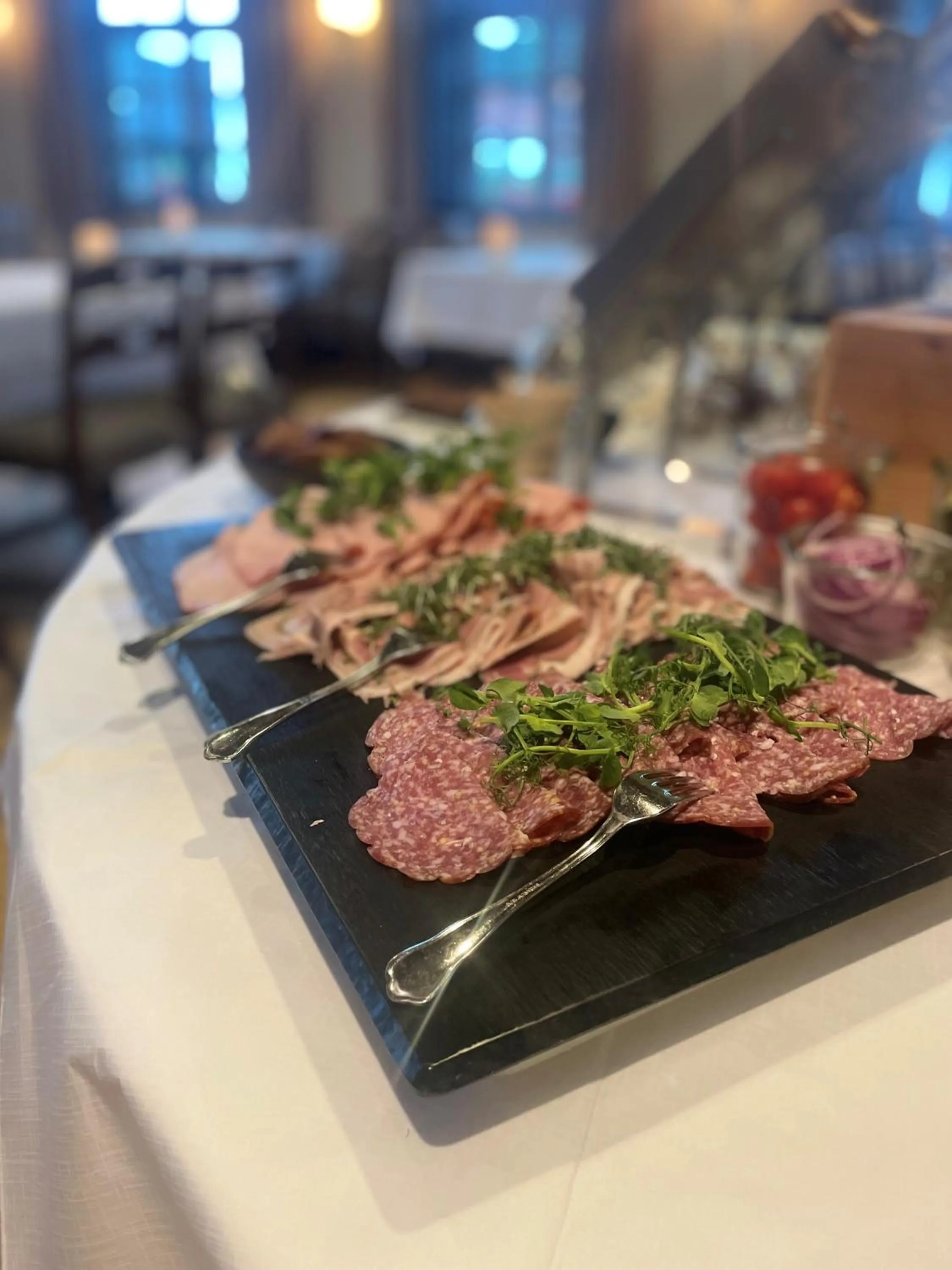 Buffet breakfast in Filskov Kro