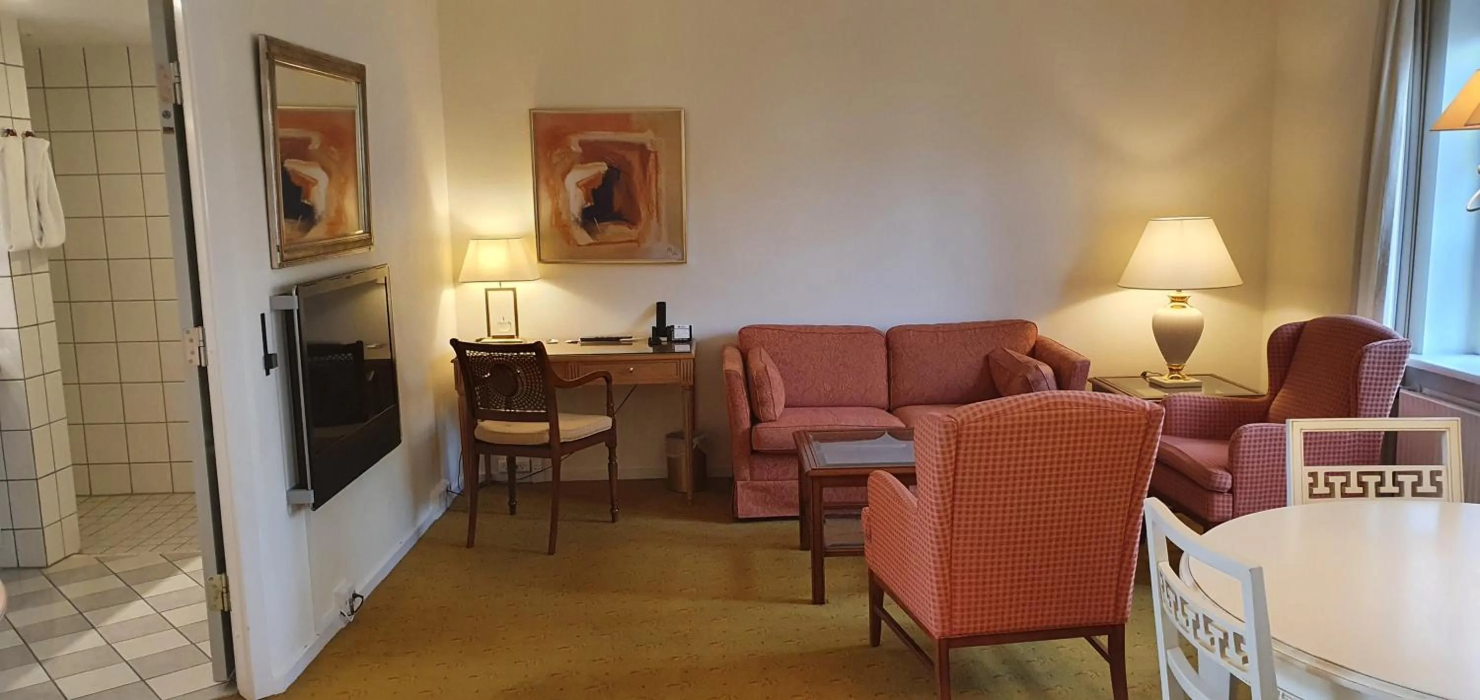 Seating area in Hotel Knudsens Gaard