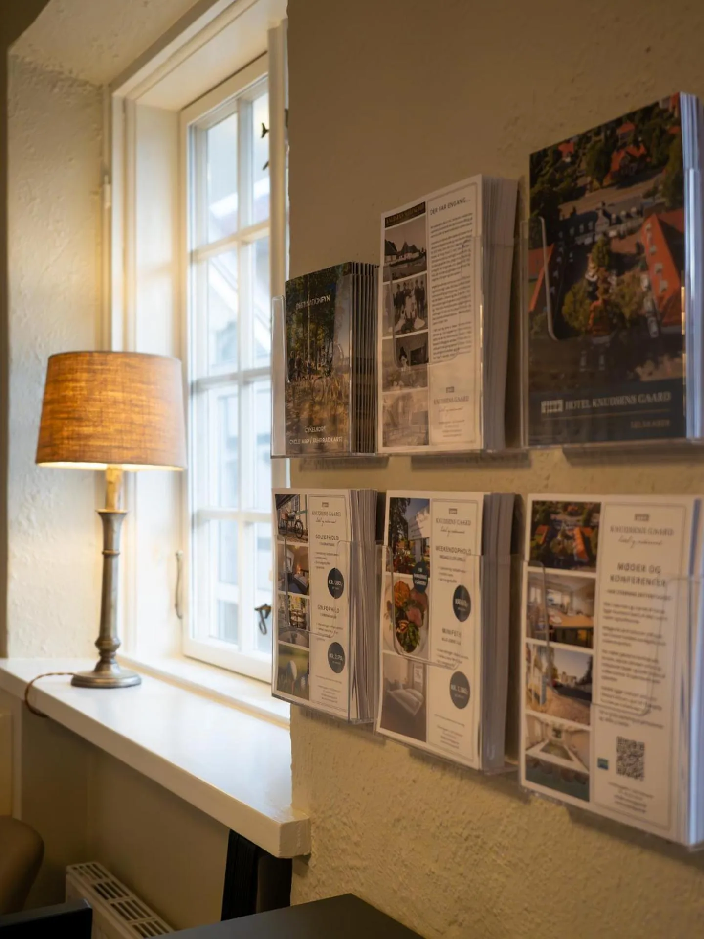 Lobby or reception in Hotel Knudsens Gaard