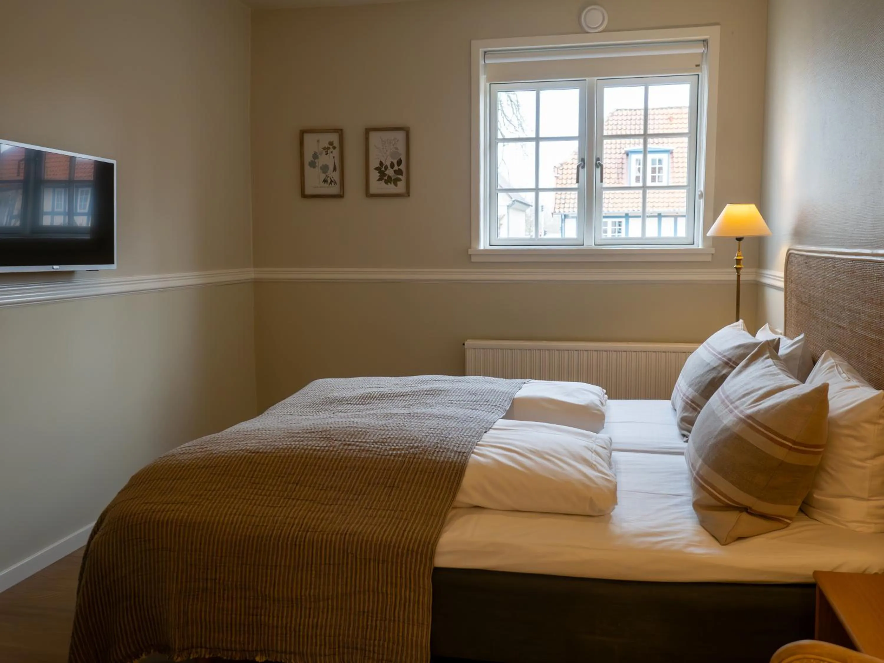 Bed in Hotel Knudsens Gaard