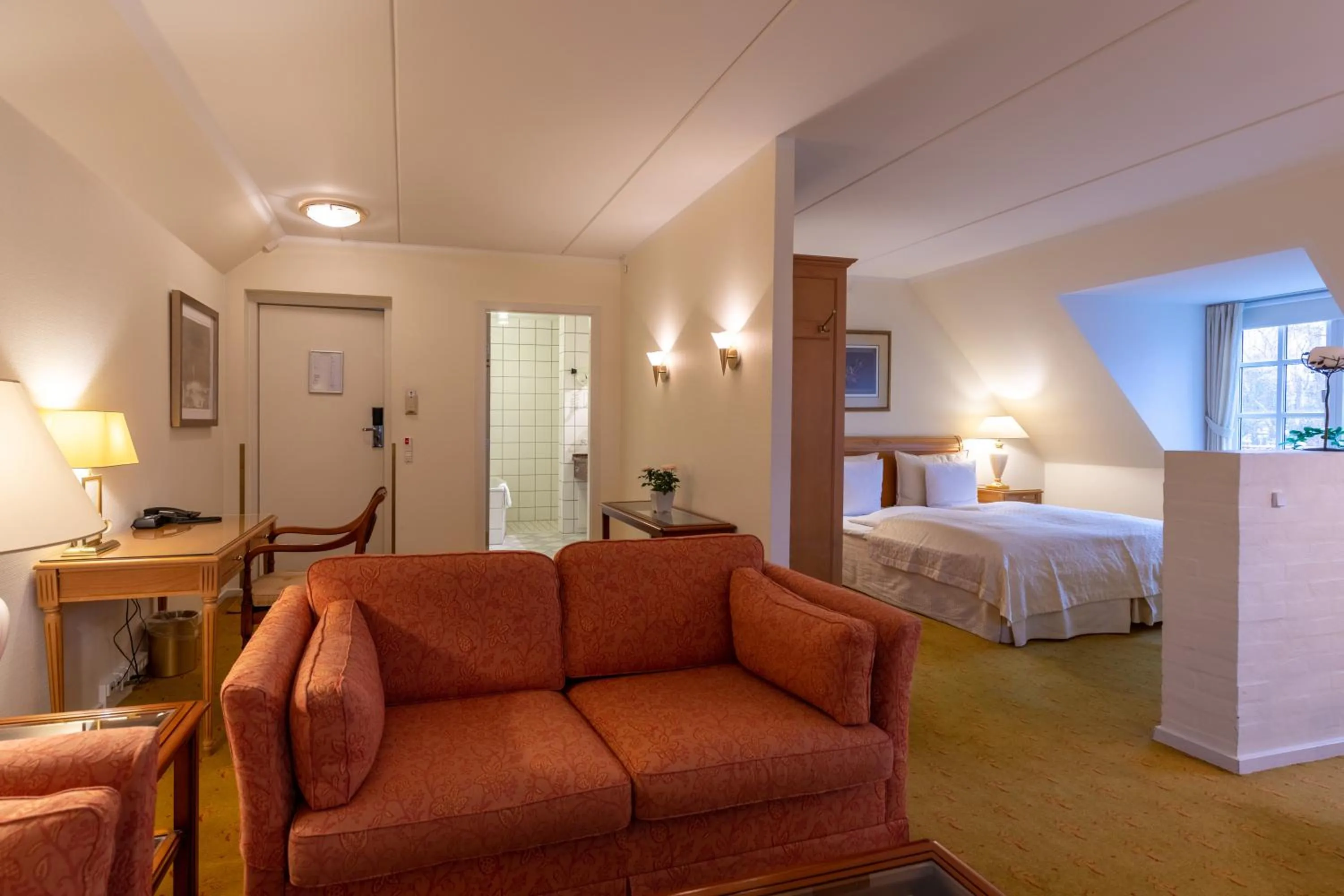 Photo of the whole room, Bed in Hotel Knudsens Gaard
