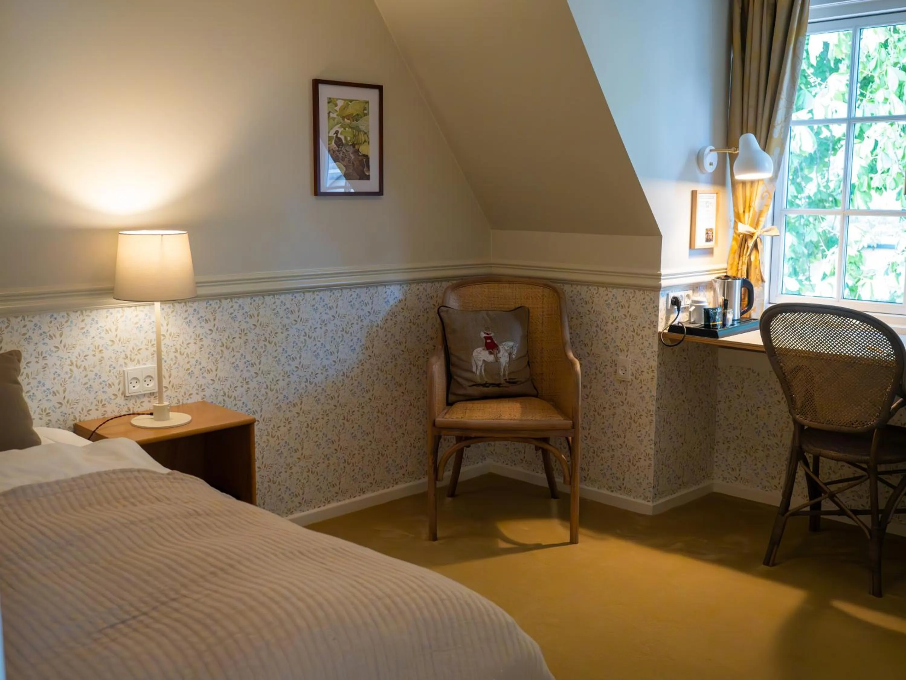 Photo of the whole room, Bed in Hotel Knudsens Gaard