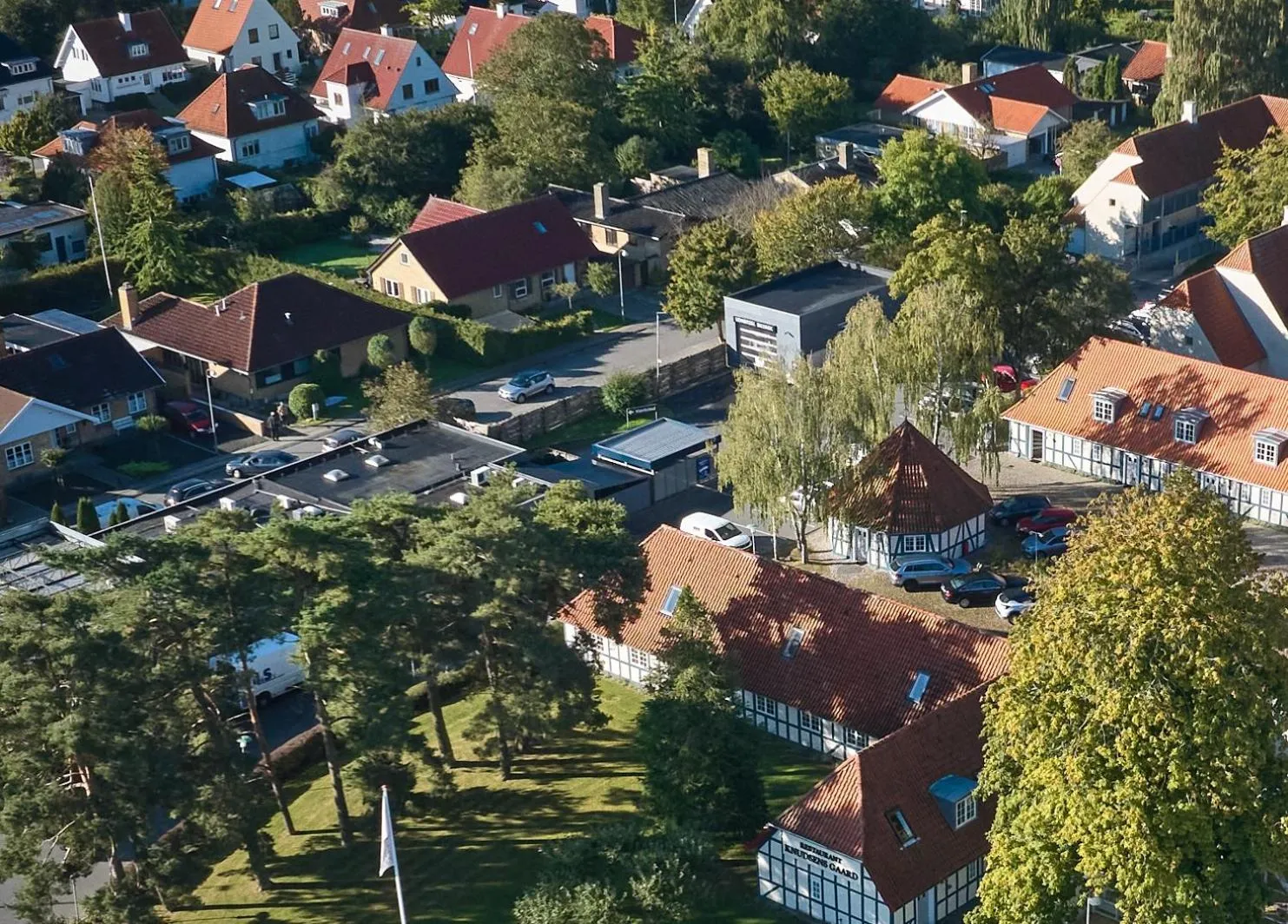 Quiet street view in Hotel Knudsens Gaard