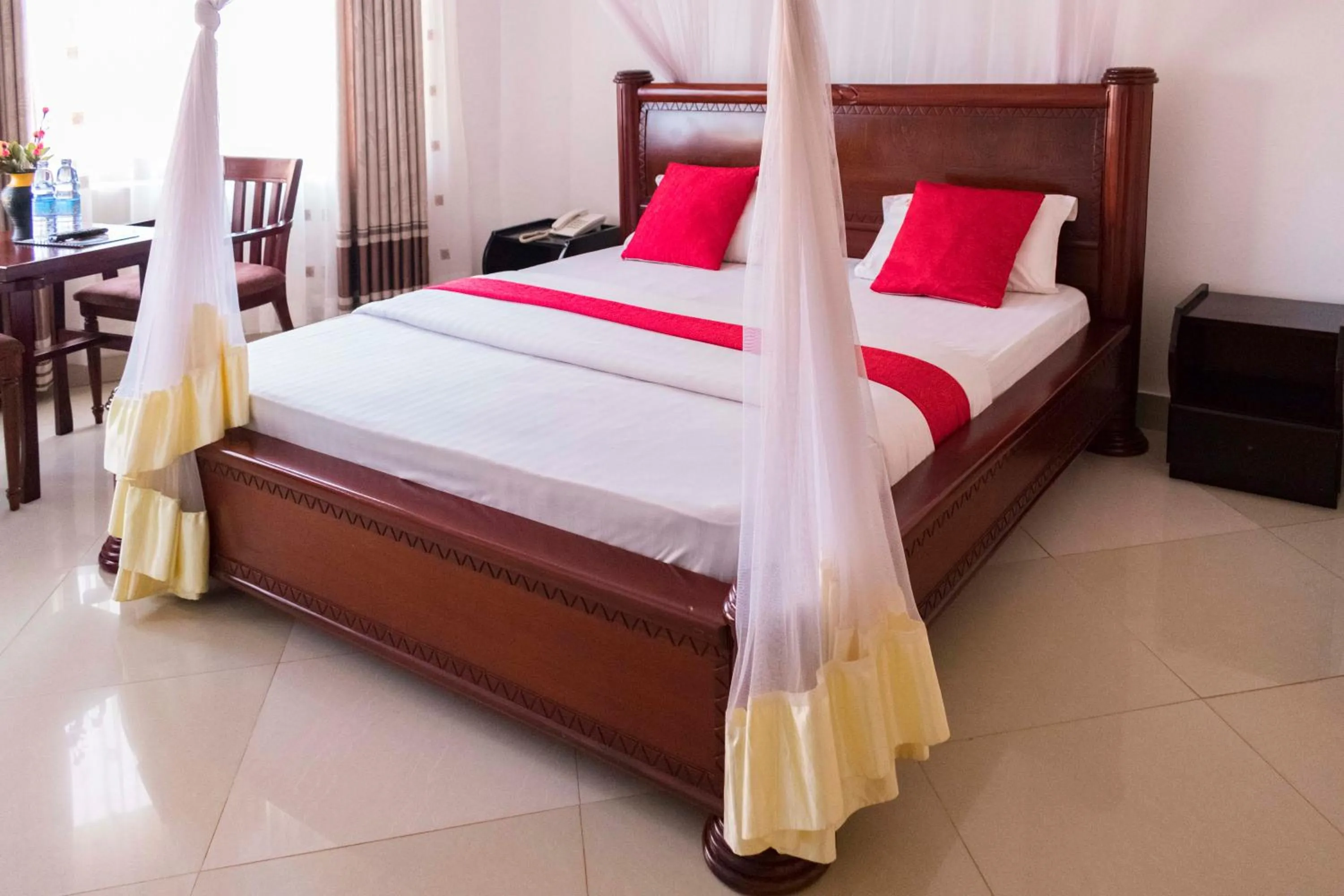 Bed in Sienna Beach Hotel Entebbe