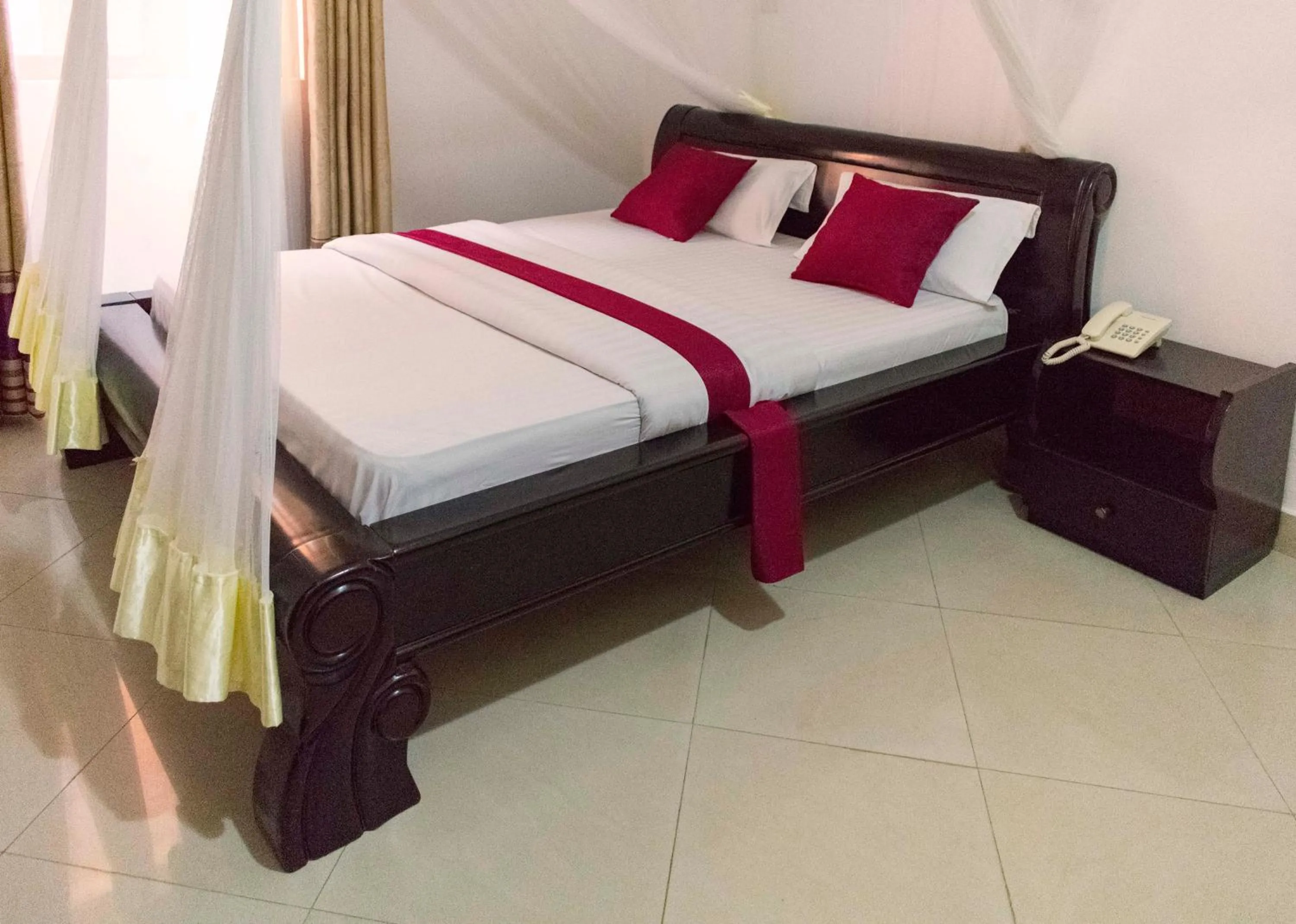 Bed in Sienna Beach Hotel Entebbe