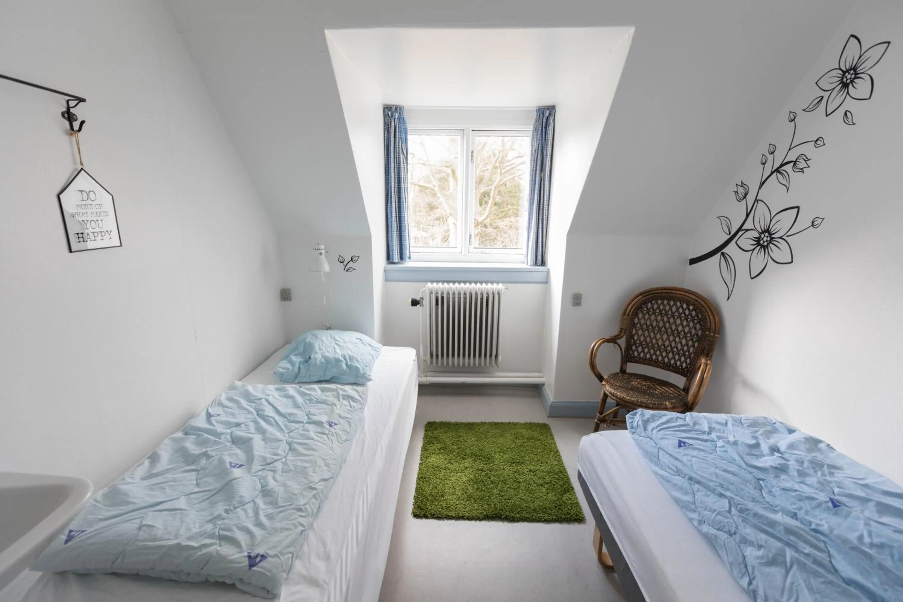 Bed in Fredensborg Vandrerhjem, i Kongens baghave