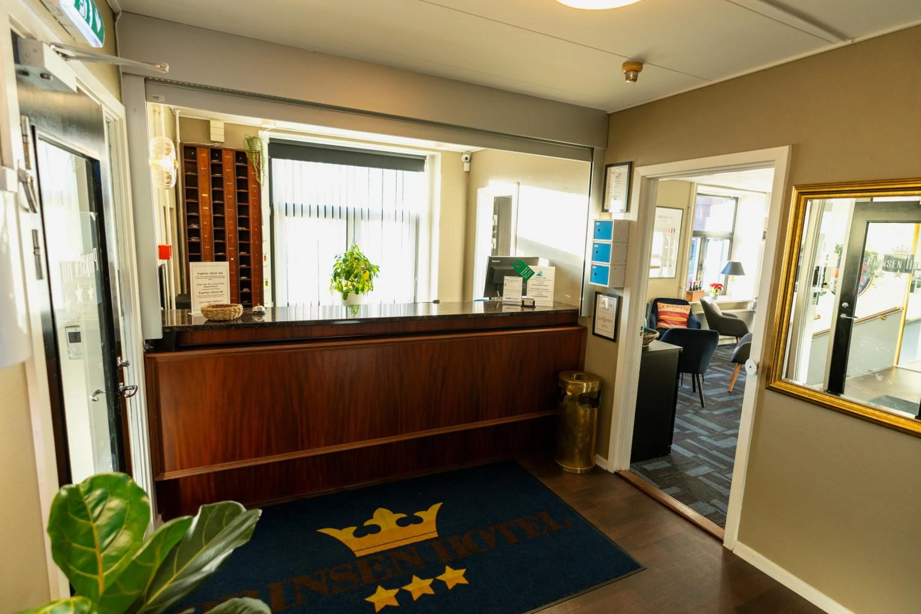 Lobby or reception in Prinsen Hotel