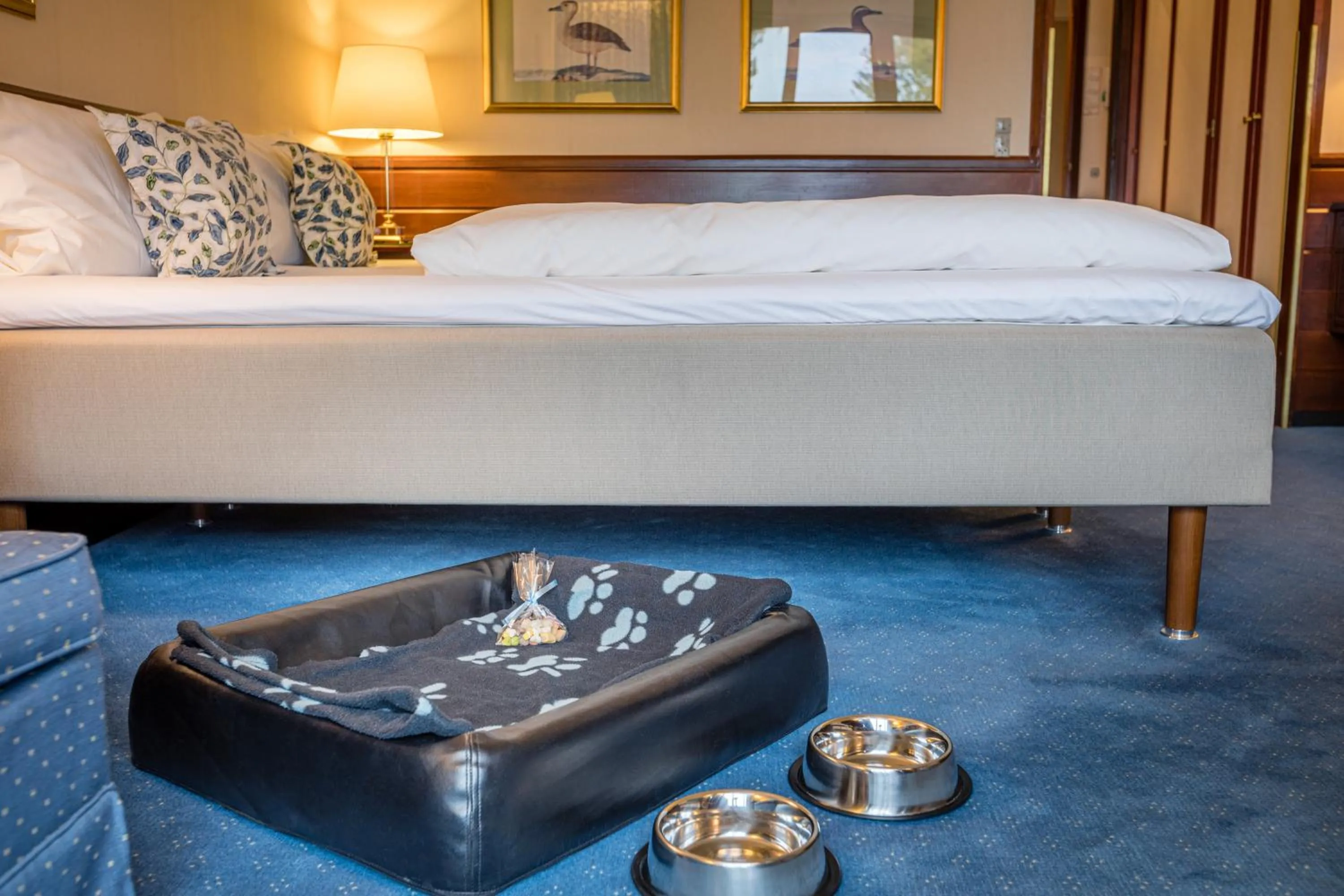 Bed in Hotel Hesselet