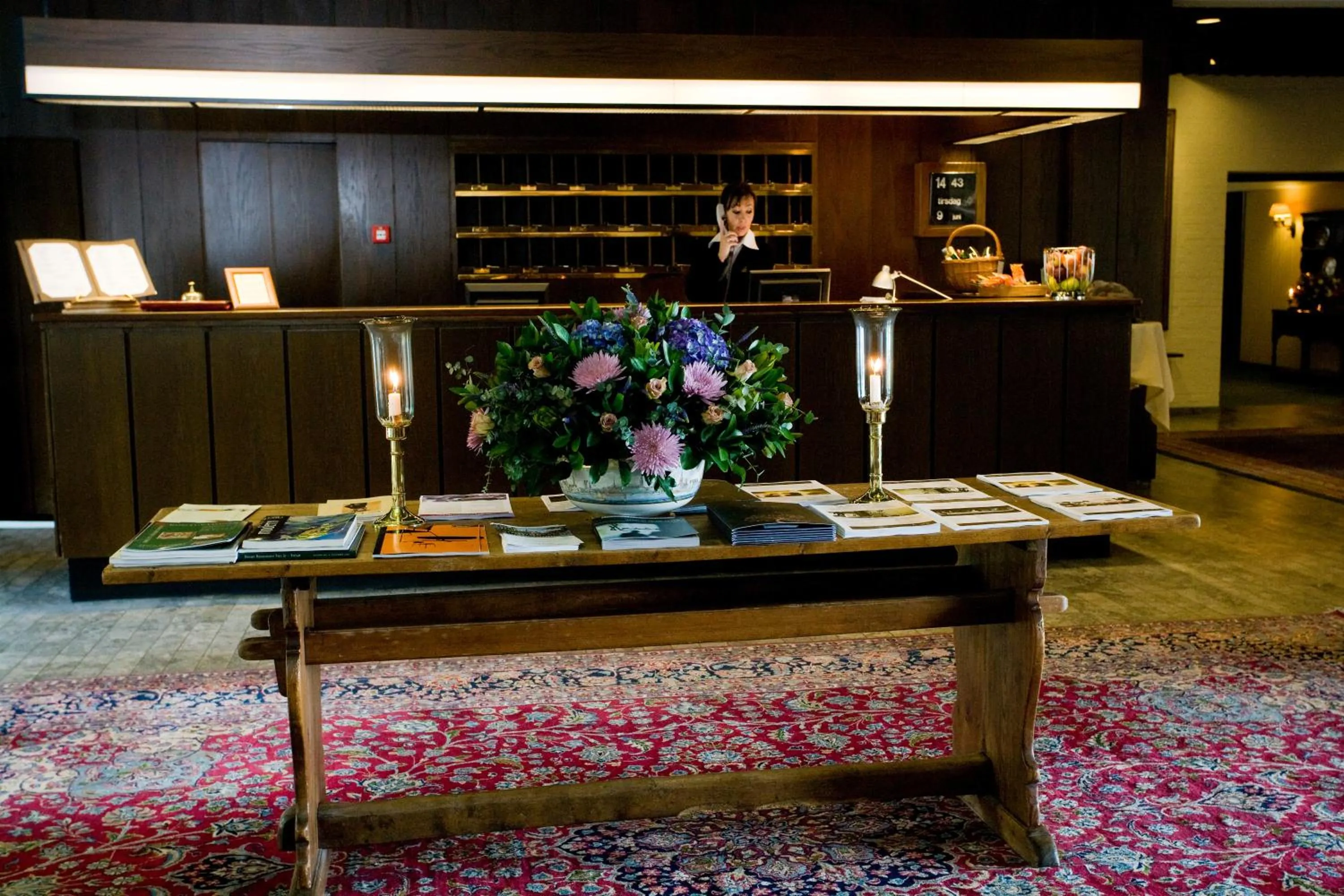 Lobby or reception in Hotel Hesselet