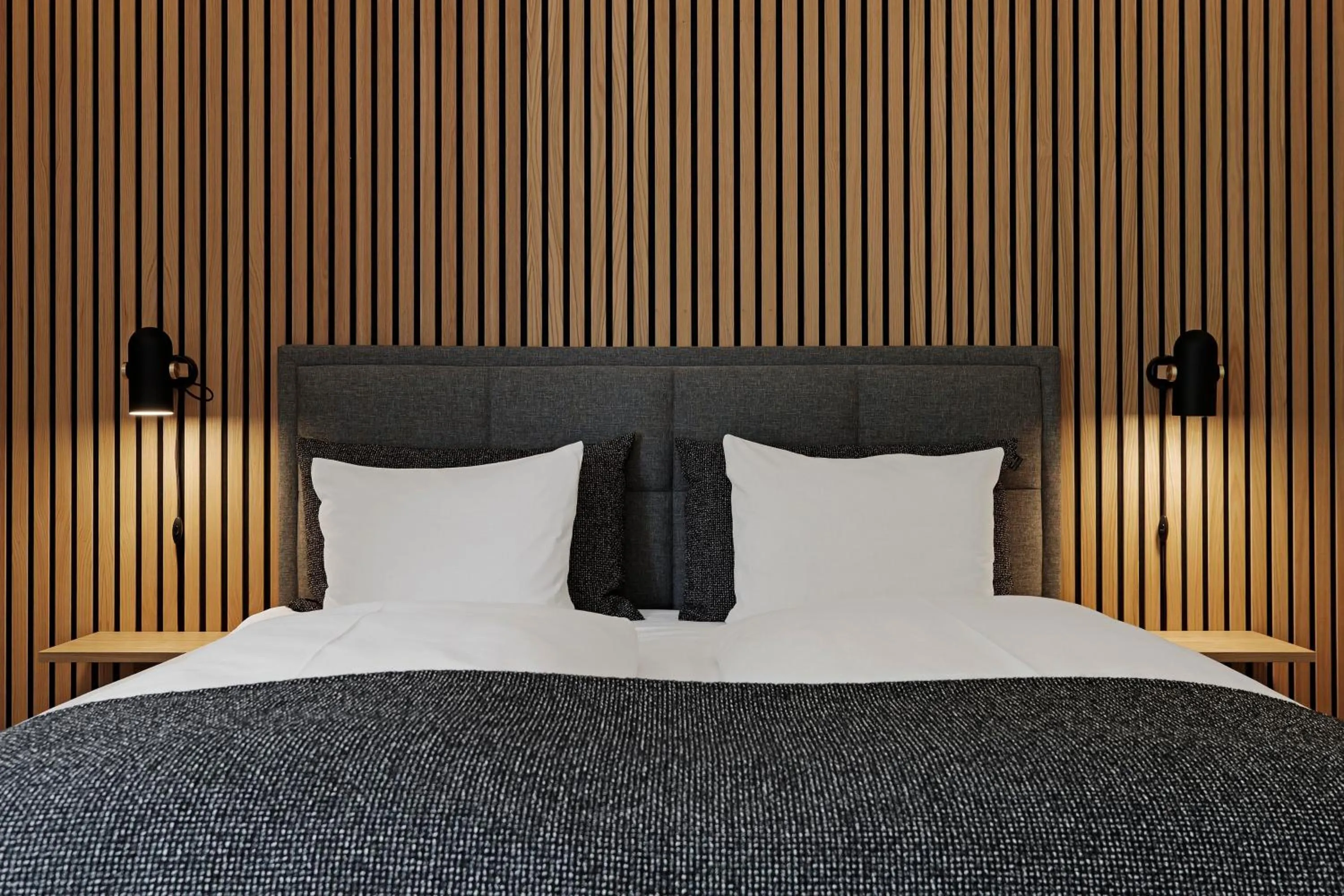 Bed in Frederiksdal Sinatur Hotel & Konference