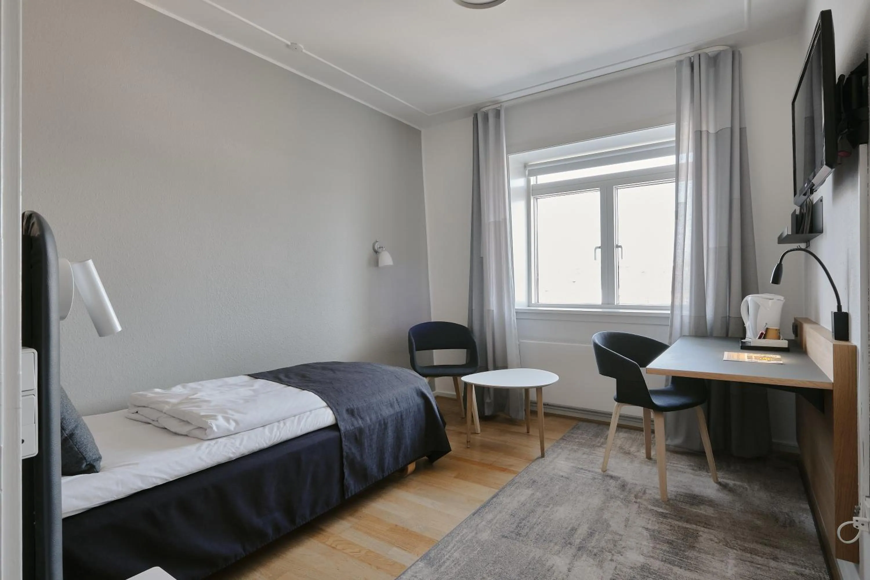 Bed in Hotel Svendborg