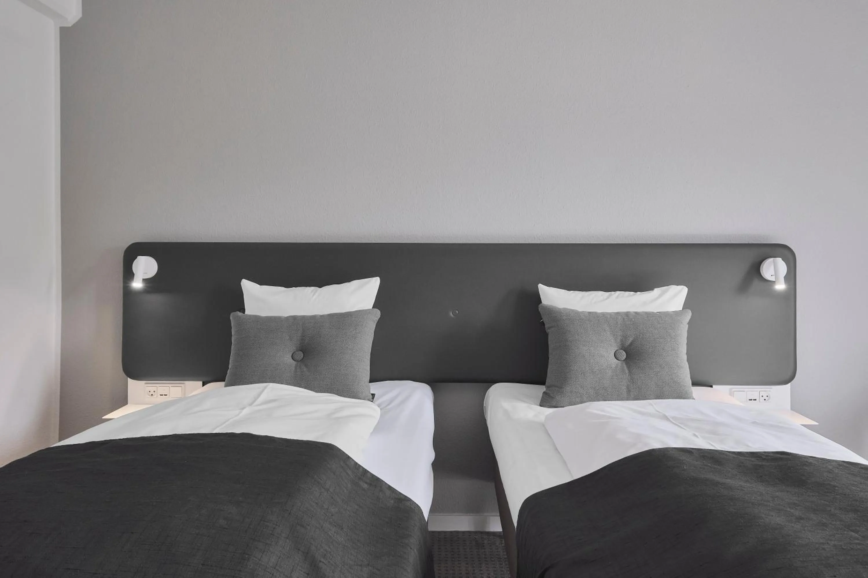 Bed in Hotel Svendborg