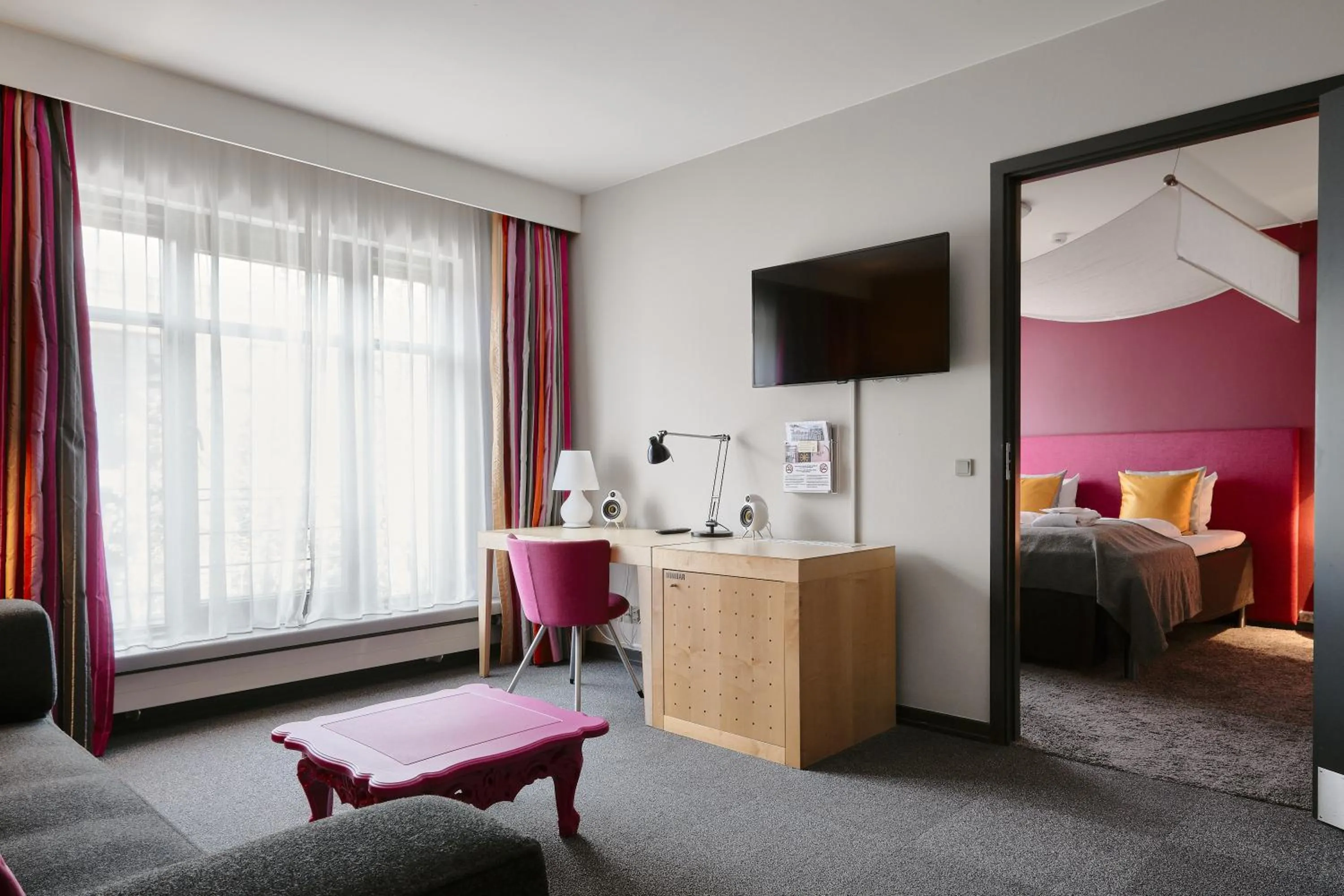 Bed in Hotel Svendborg