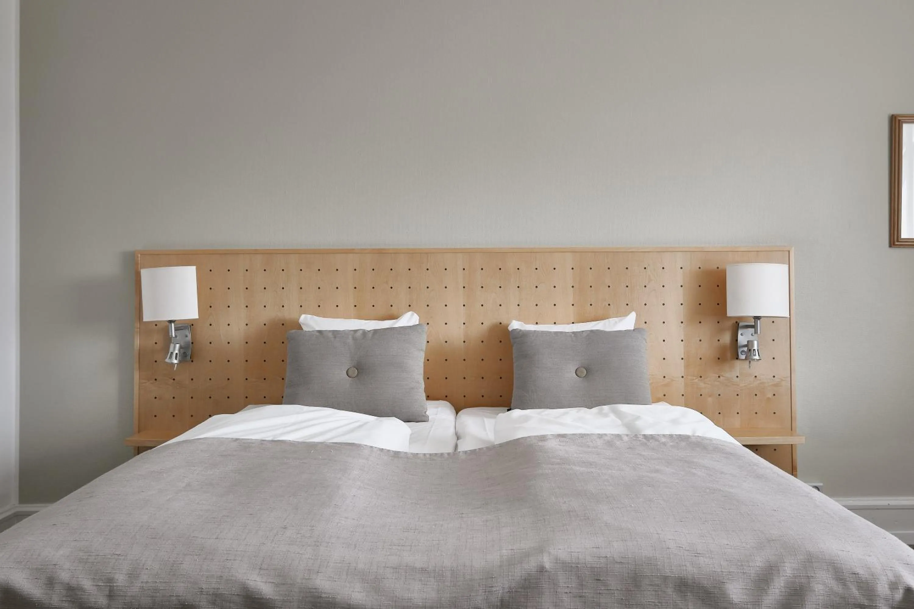 Bed in Hotel Svendborg