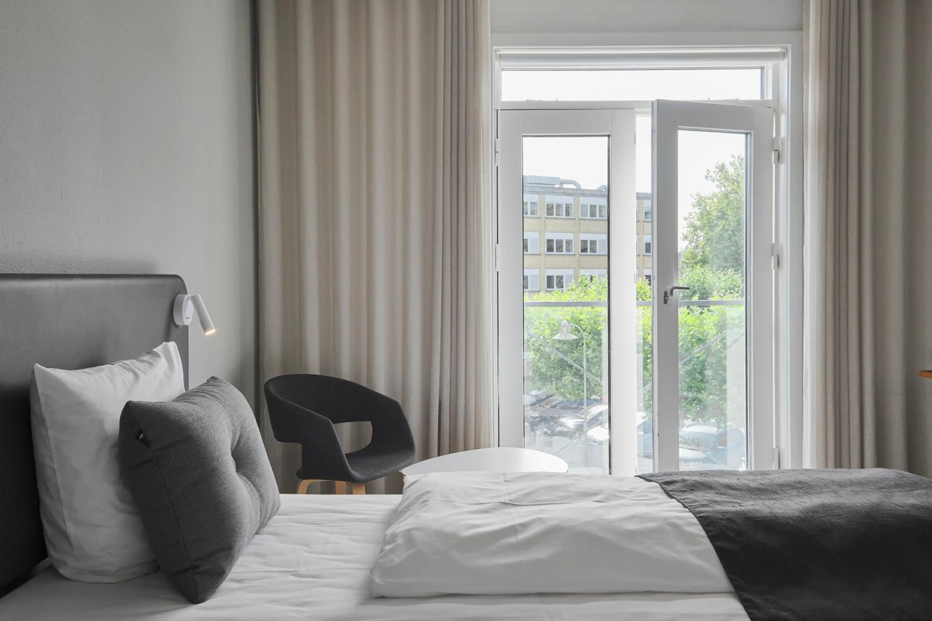 Bed in Hotel Svendborg