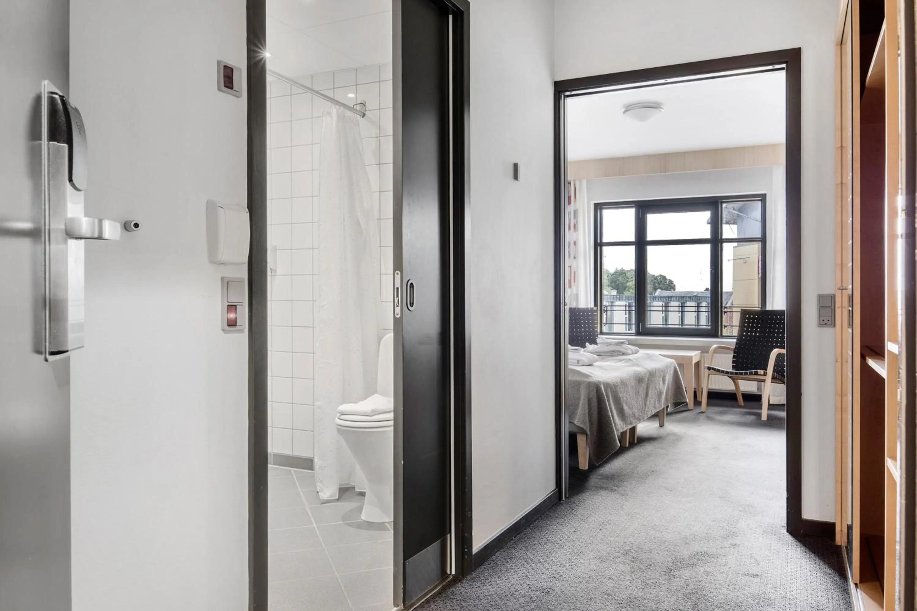 Bed in Hotel Svendborg