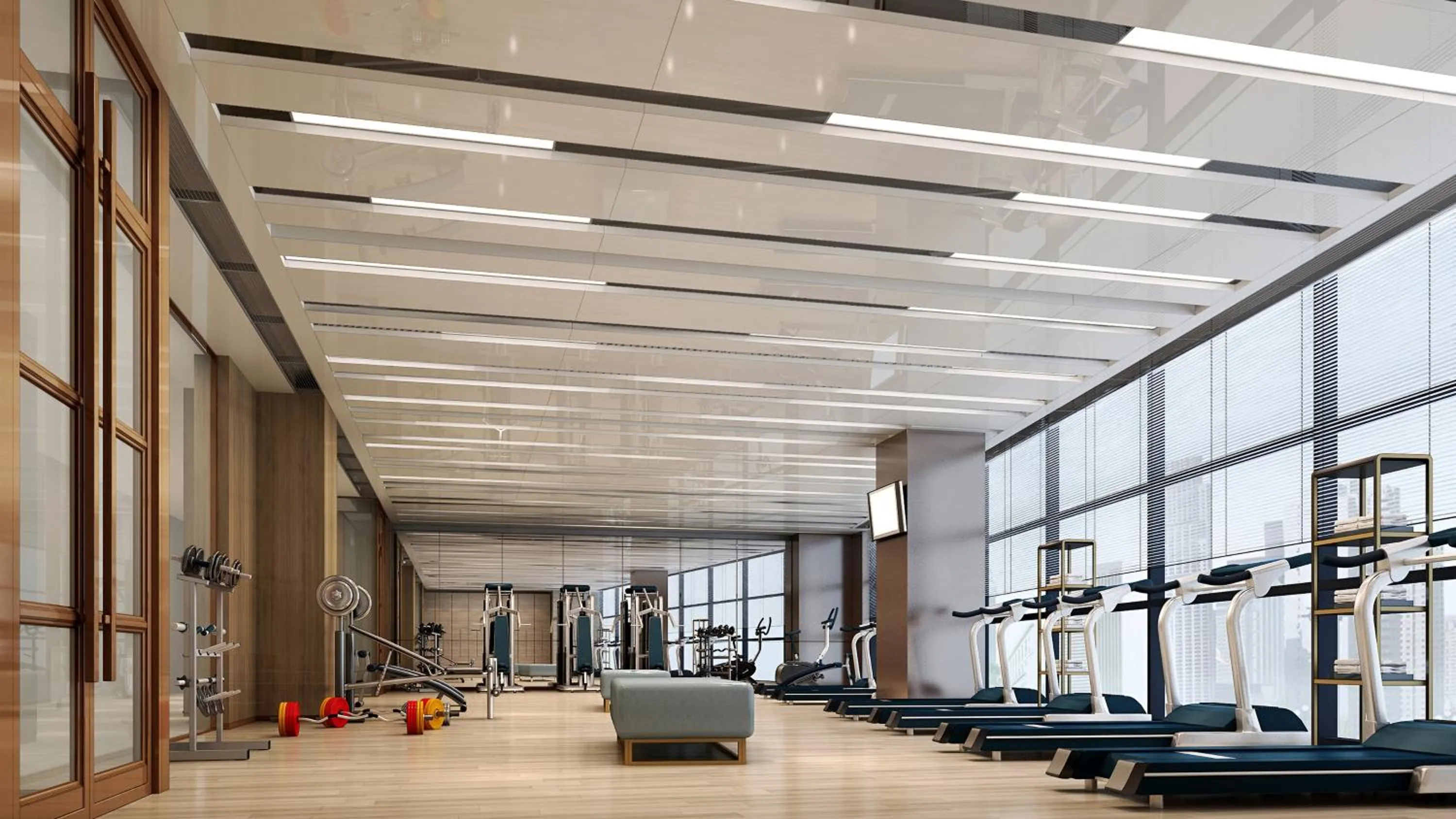 Fitness centre/facilities in InterContinental Wuhan by IHG - Yangtze River View