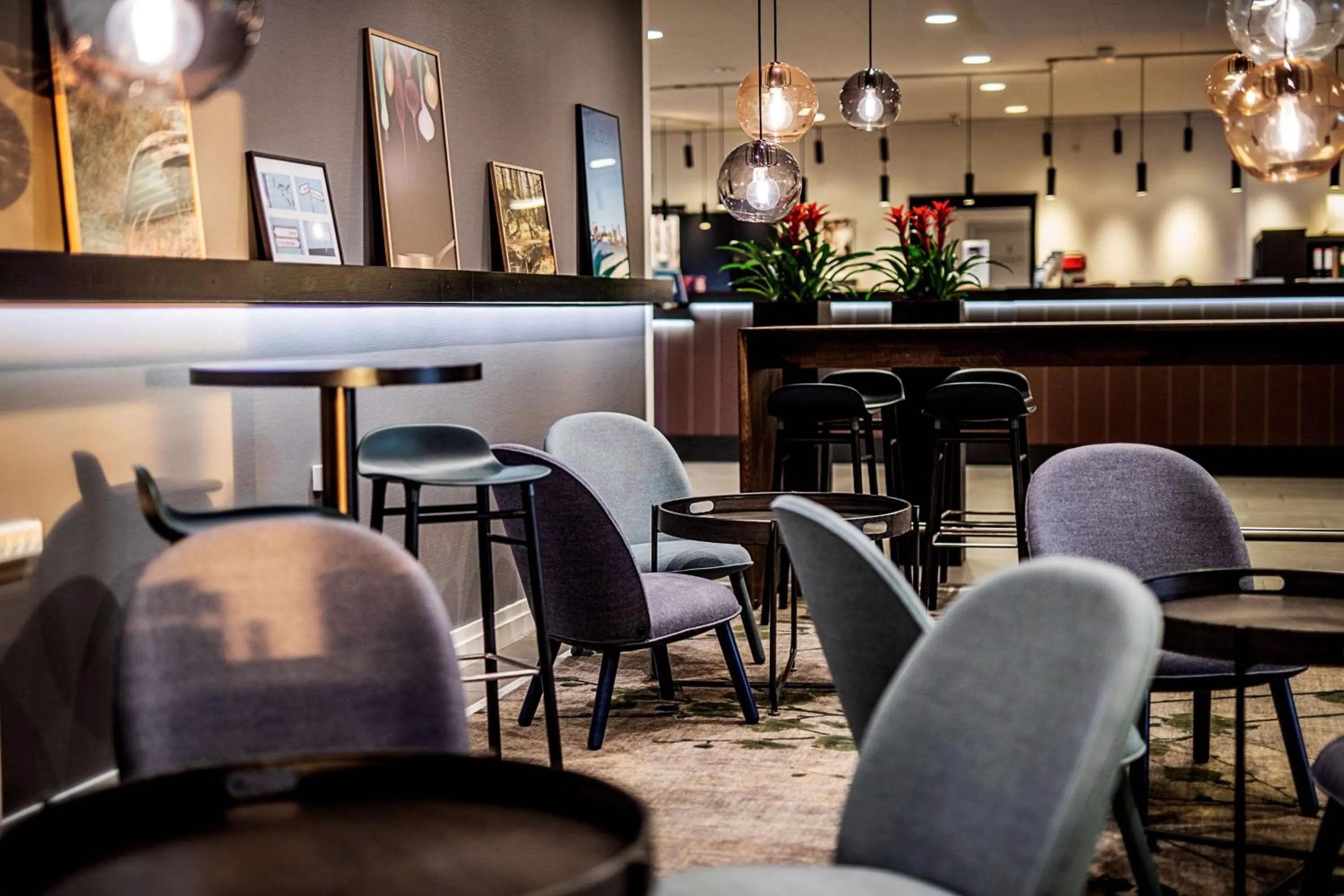 Lobby or reception in Scandic Aalborg Øst