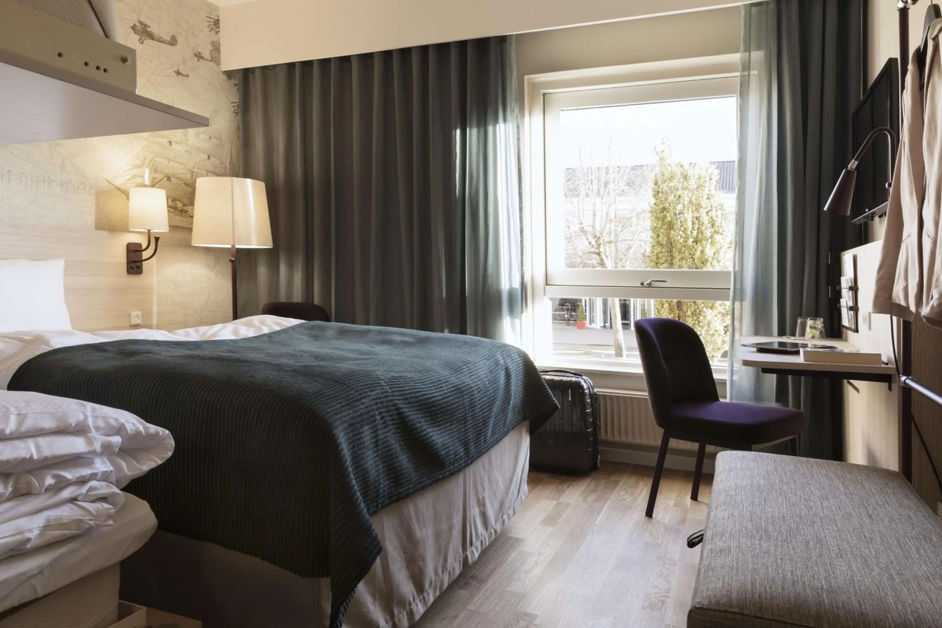 Bedroom, Bed in Scandic Aalborg Øst