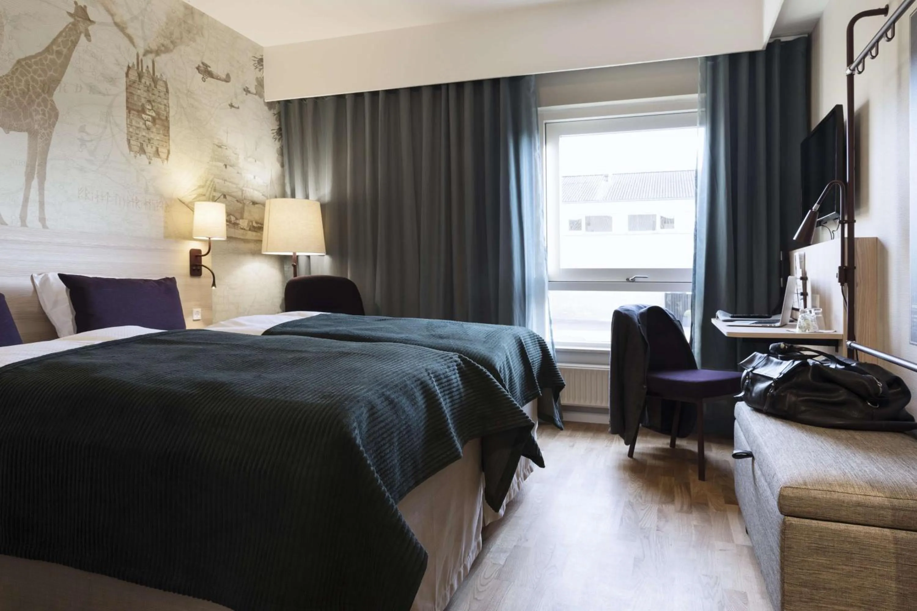 Bedroom, Bed in Scandic Aalborg Øst