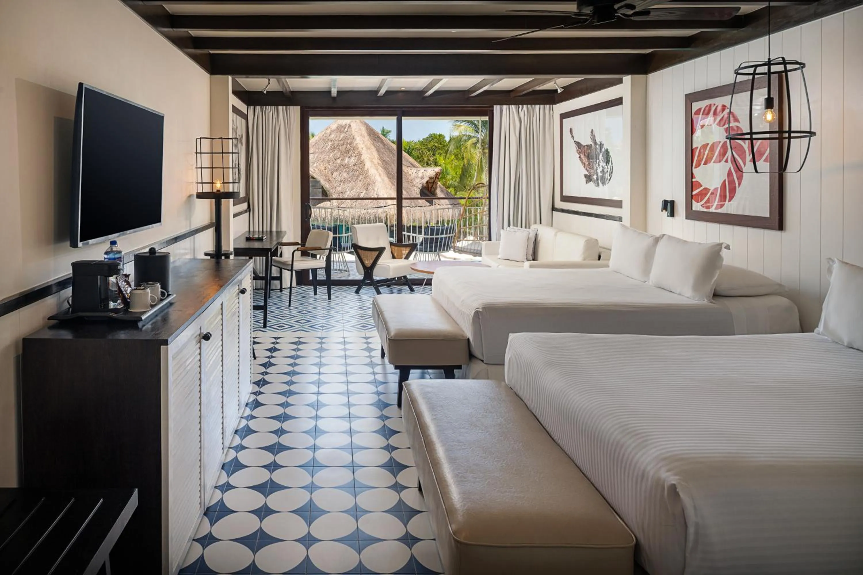 Bed in El Beso Adults Only at Ocean Riviera Paradise All Inclusive