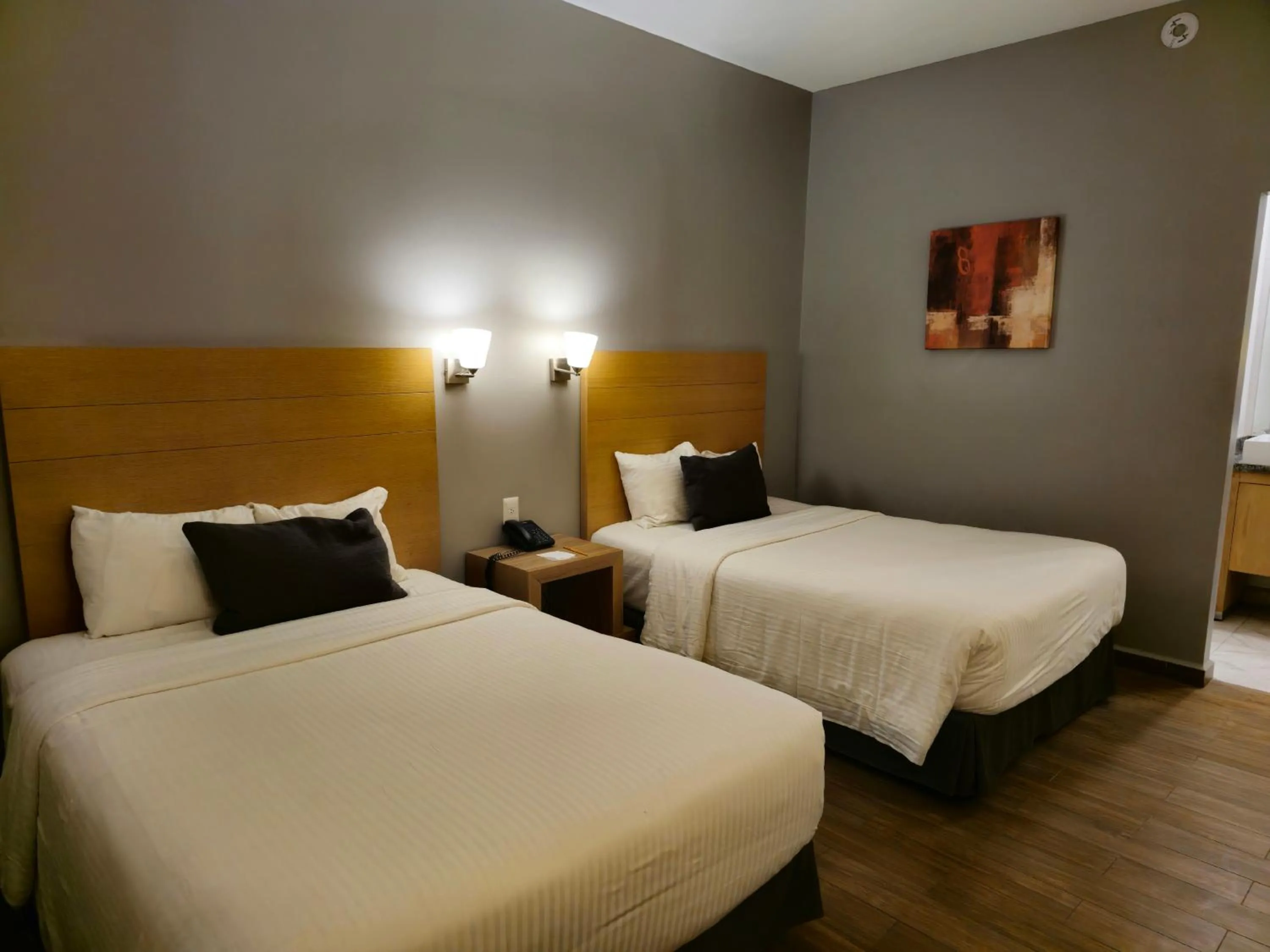 Bed in Bluu Hotel Aeropuerto Monclova-Frontera
