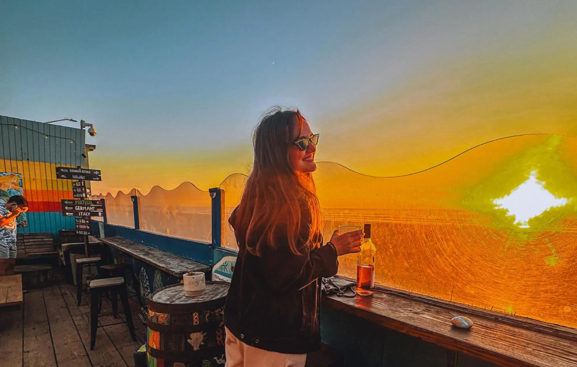 Patio in ITH San Diego Beach Bungalow Surf Hostel