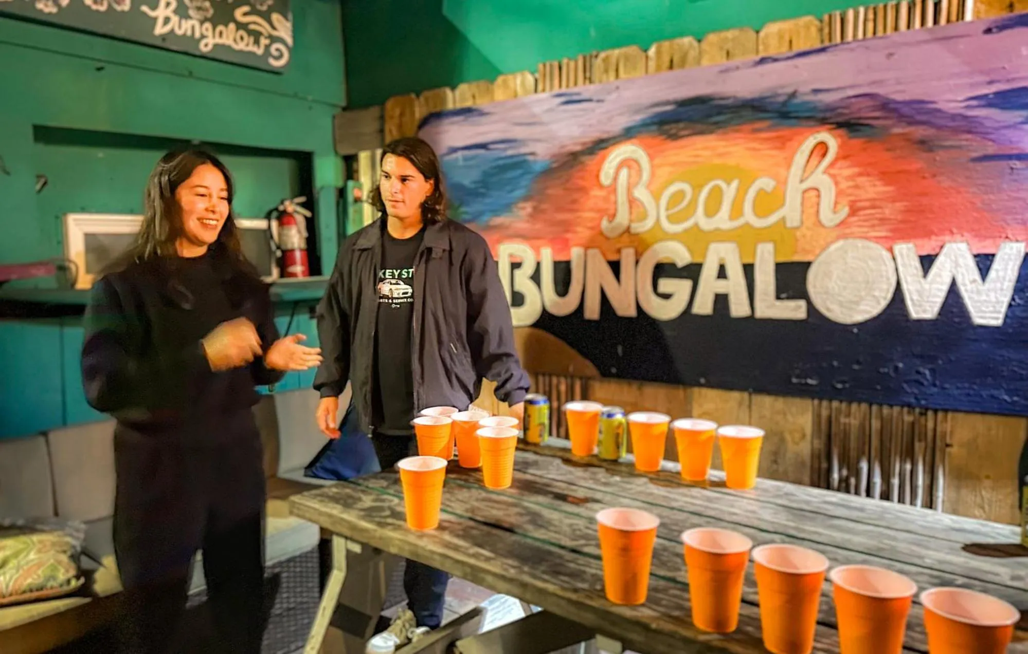 Patio in ITH San Diego Beach Bungalow Surf Hostel