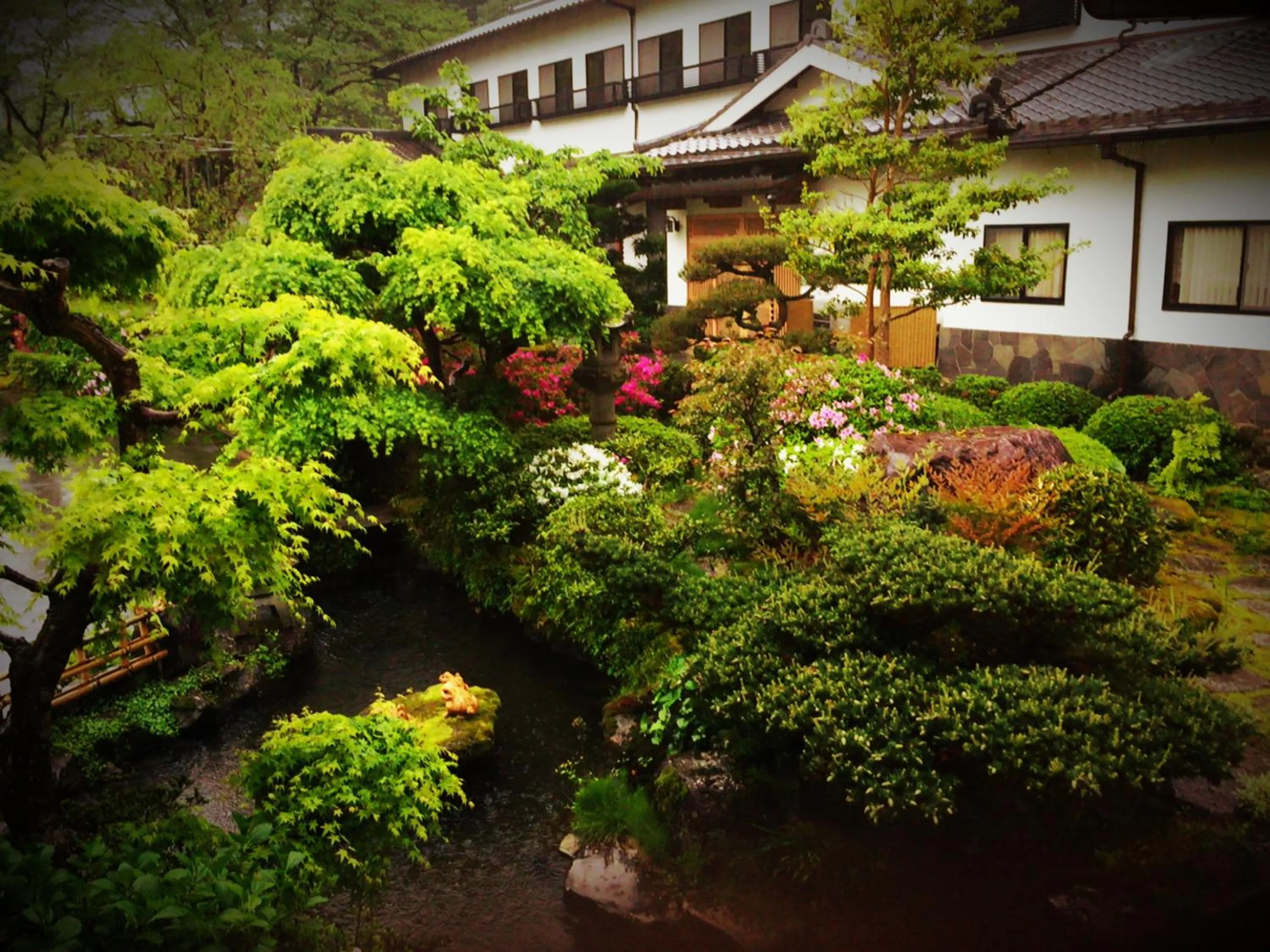 Garden in Okumizuma Onsen