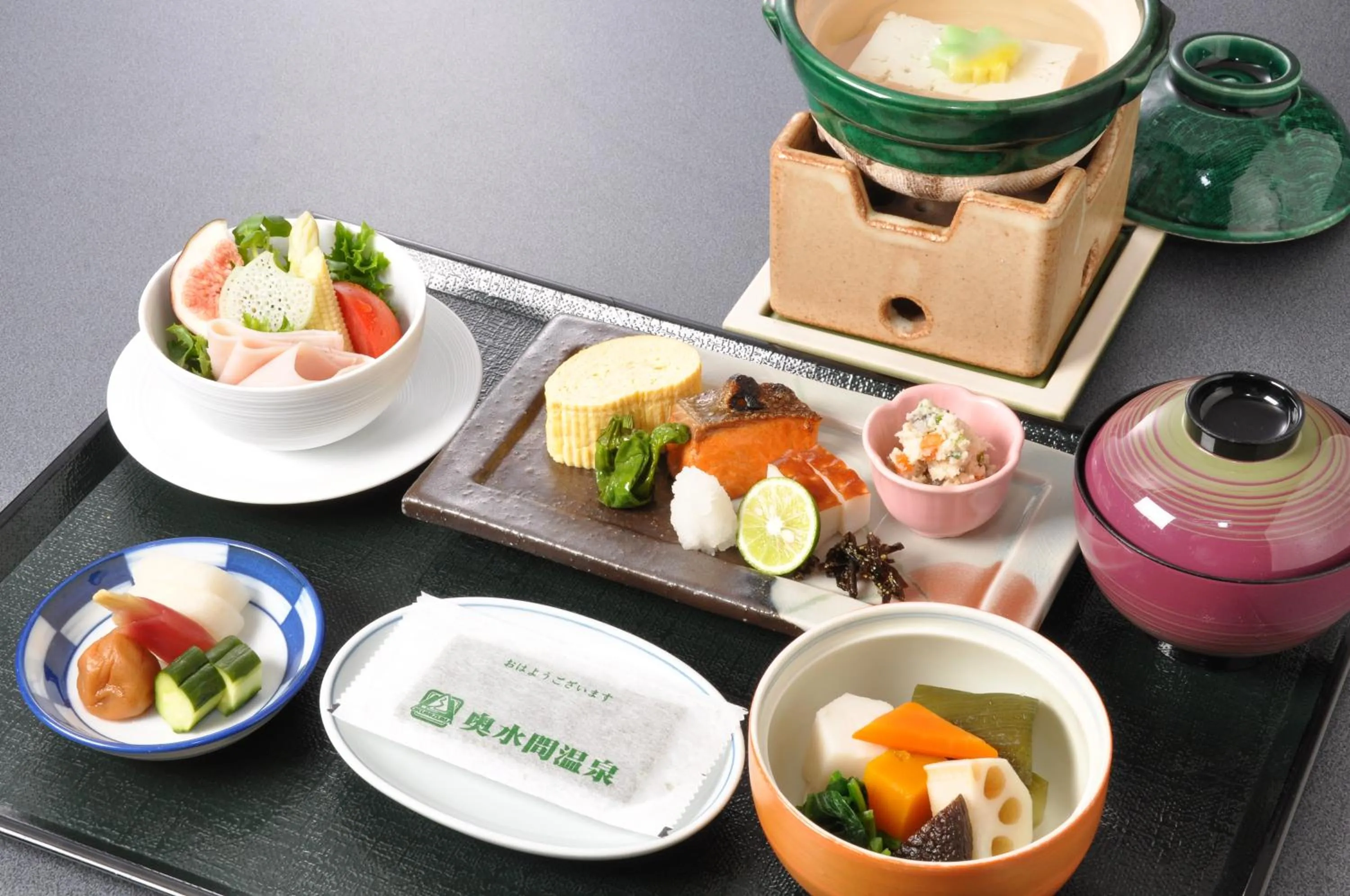 Breakfast in Okumizuma Onsen