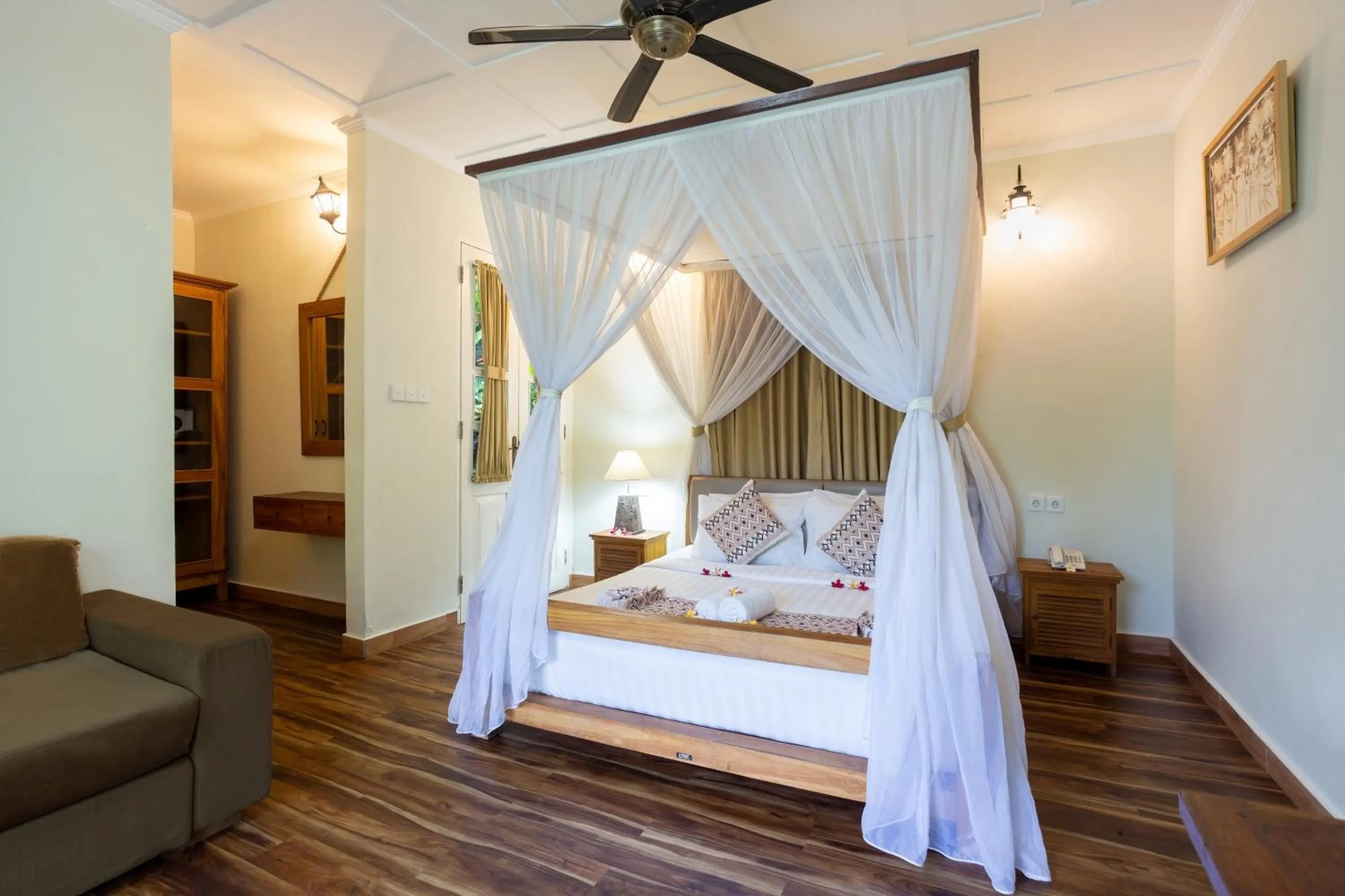 Bed in Abipraya Ubud