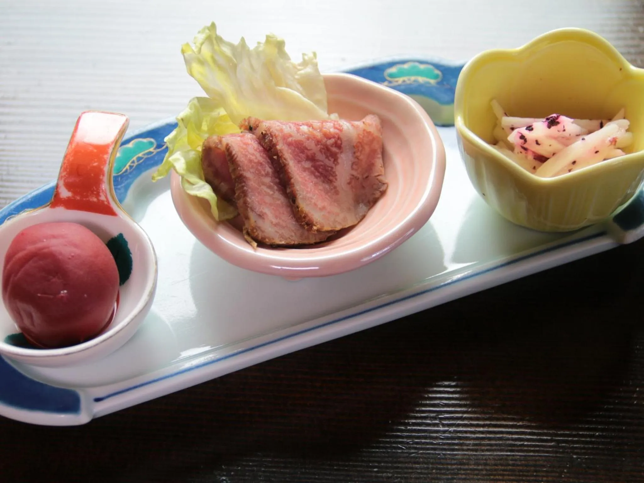 Food close-up in Yunohirakan