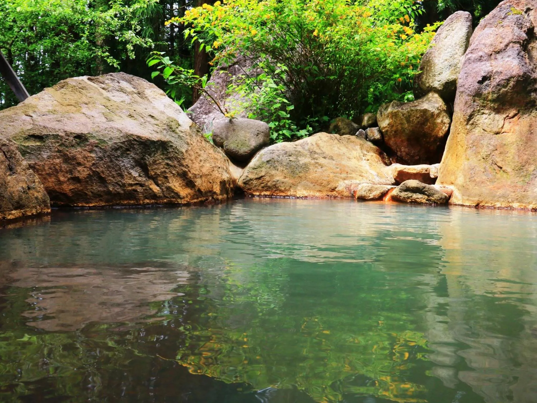 Hot Spring Bath in Yunohirakan