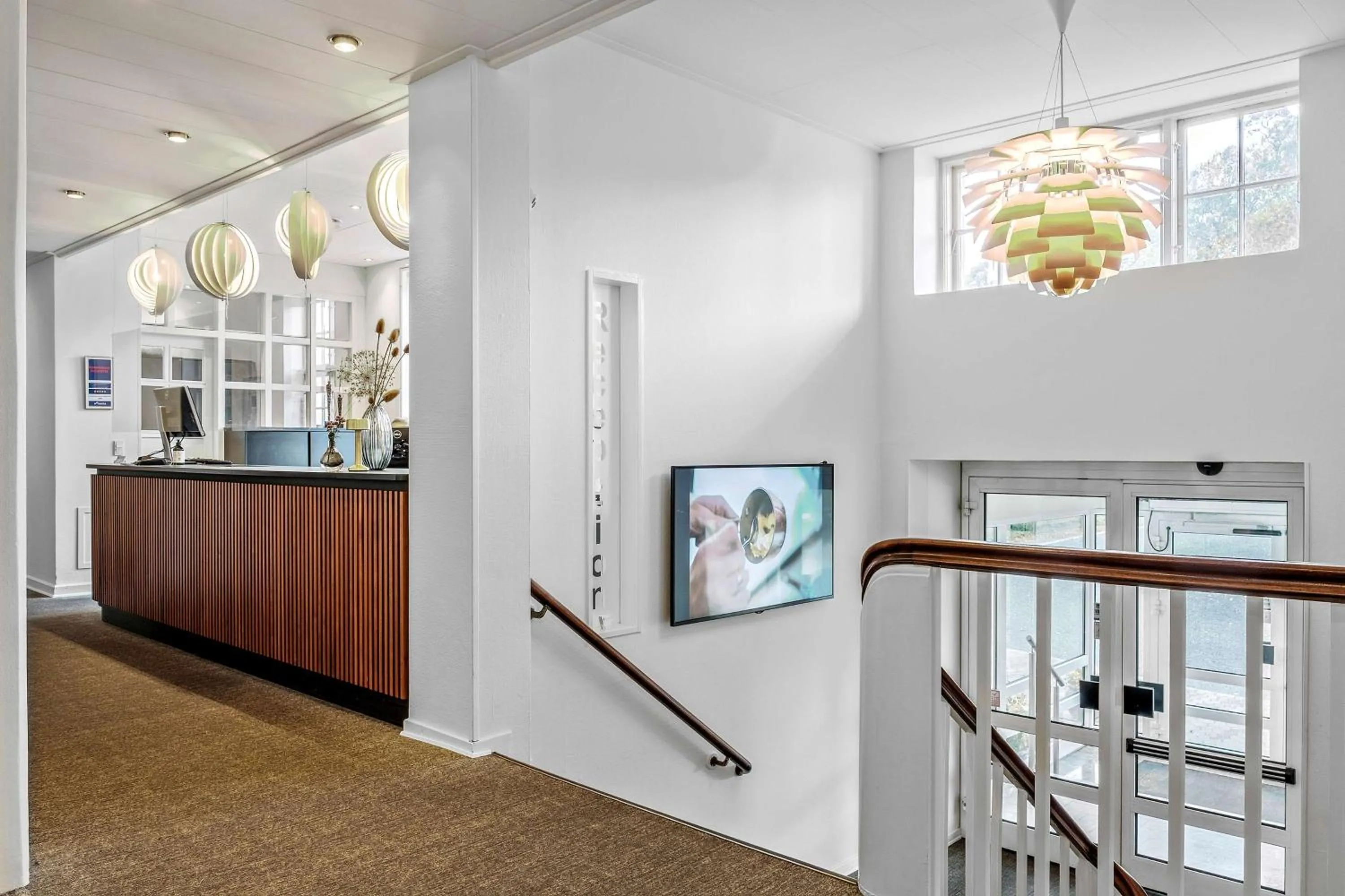 Lobby or reception in Gl Skovridergaard