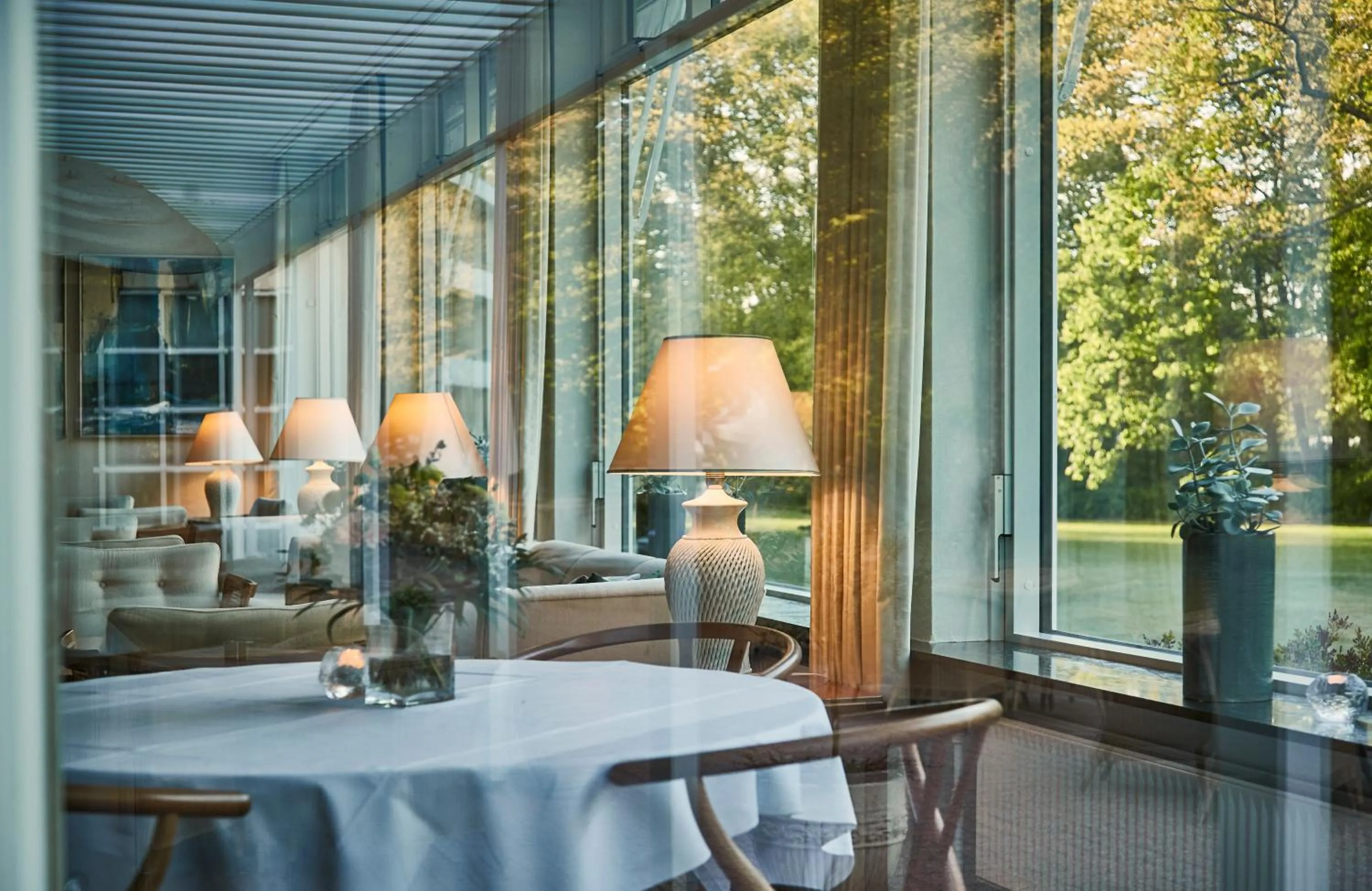 Lobby or reception in Gl Skovridergaard