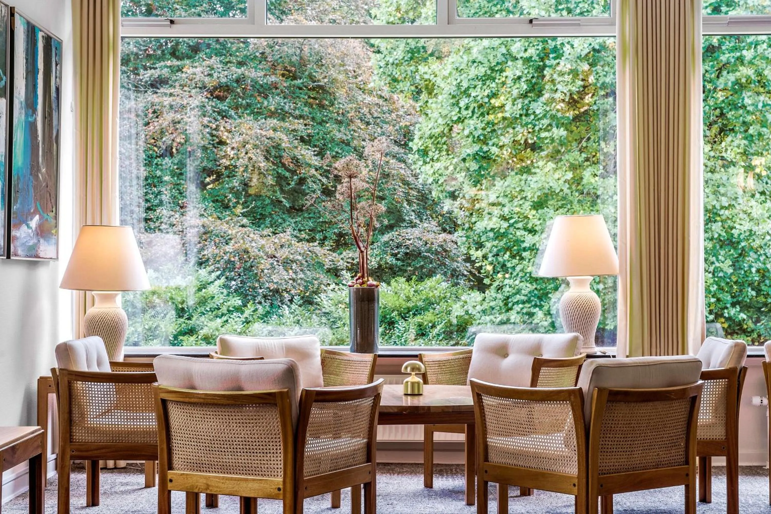 Lounge or bar in Gl Skovridergaard