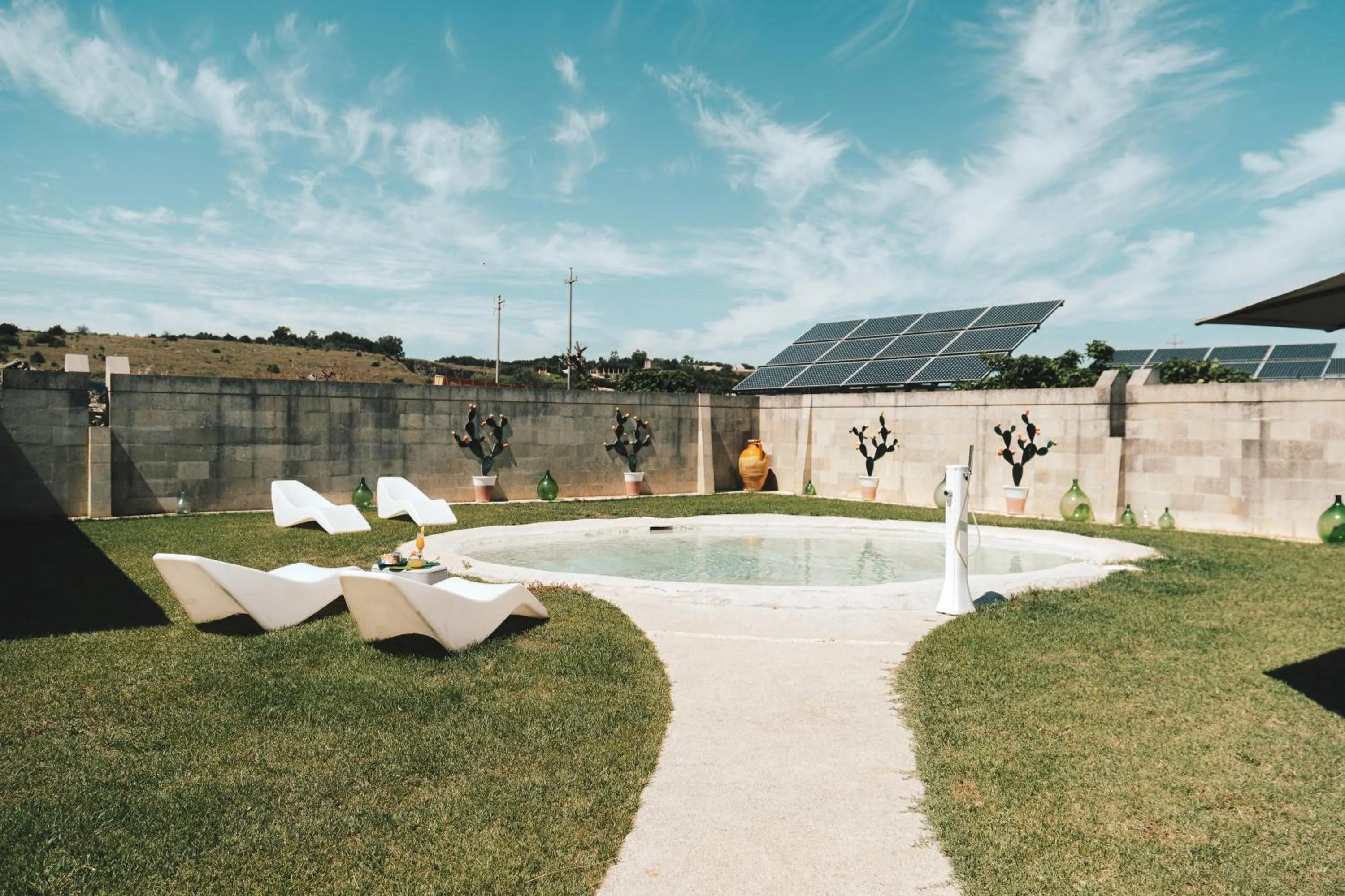 Pool view in Masseria Stali, The Originals Relais