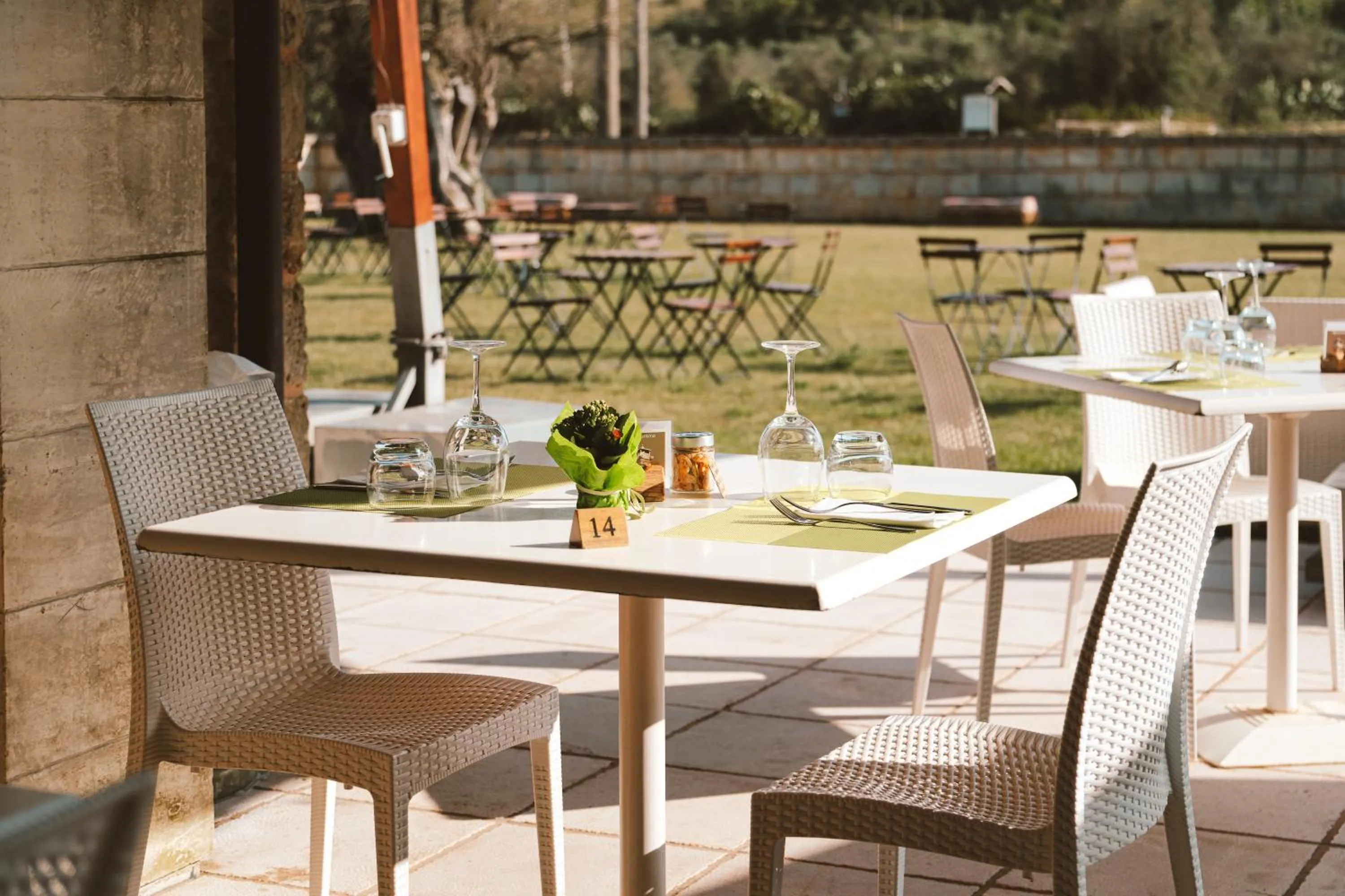 Dining area in Masseria Stali, The Originals Relais