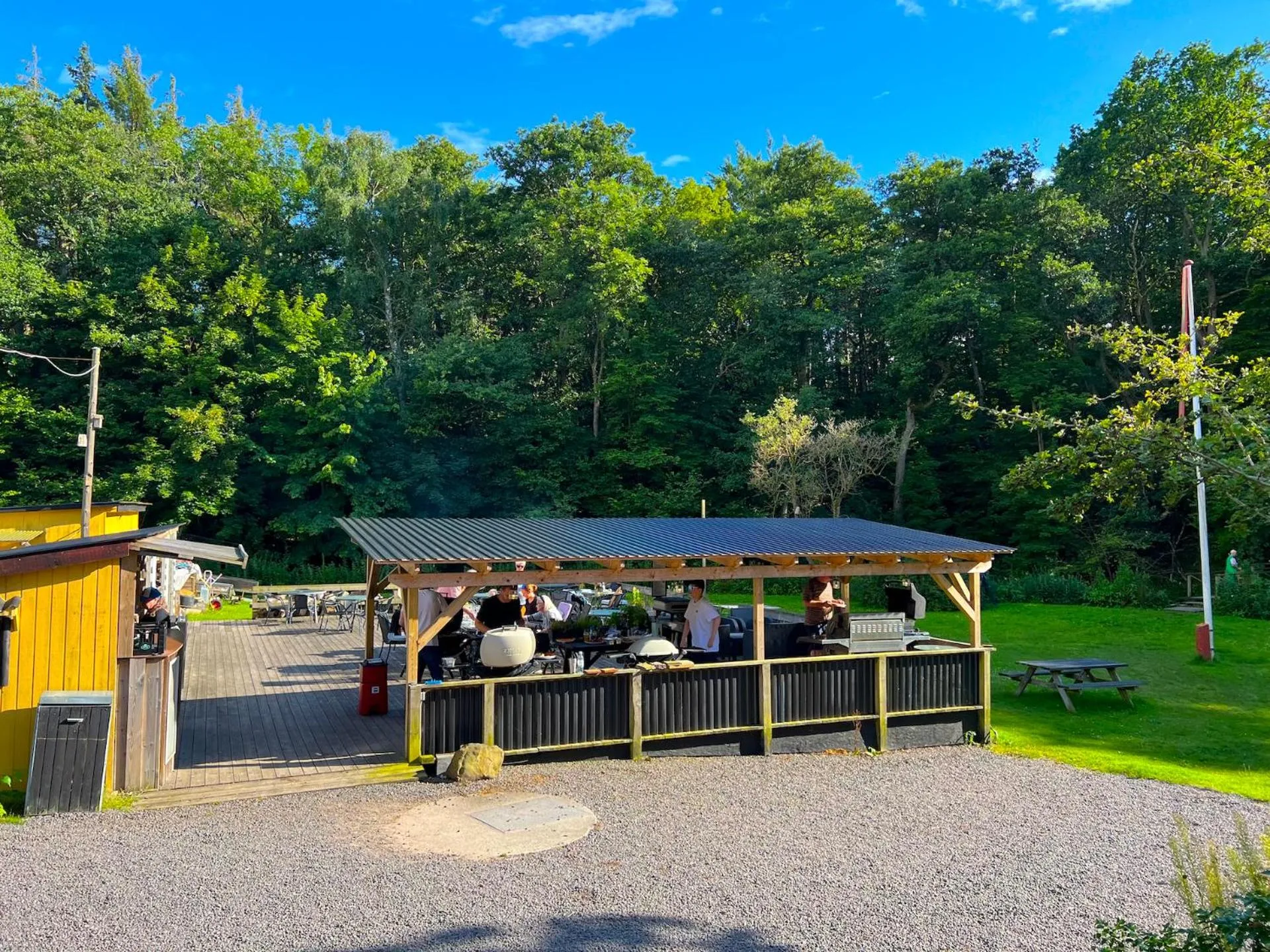 BBQ facilities in Hotel Skovly