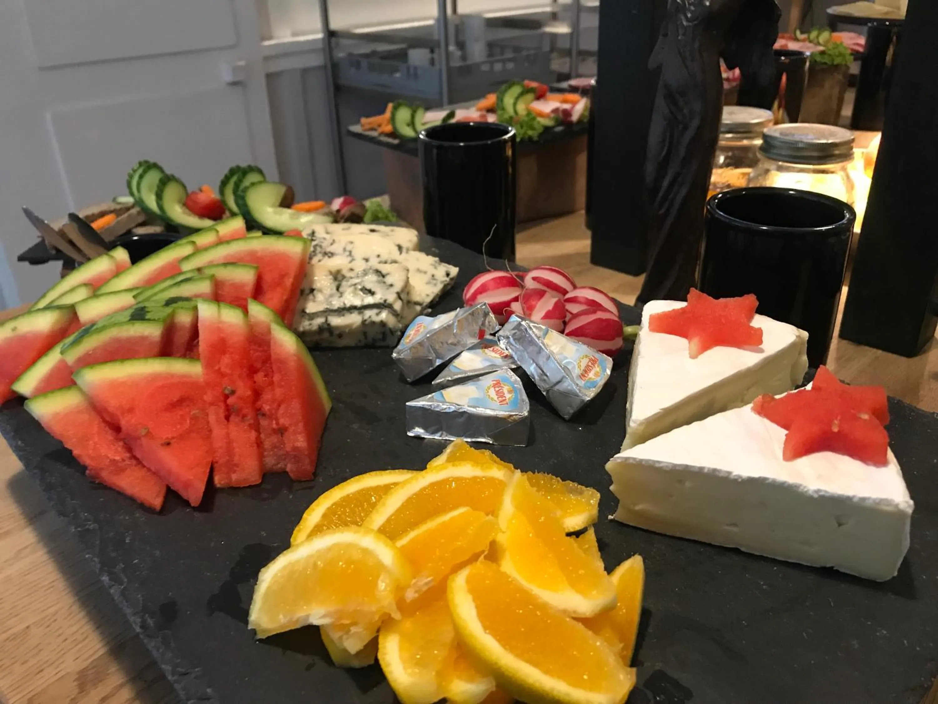 Continental breakfast in Hotel Skovly