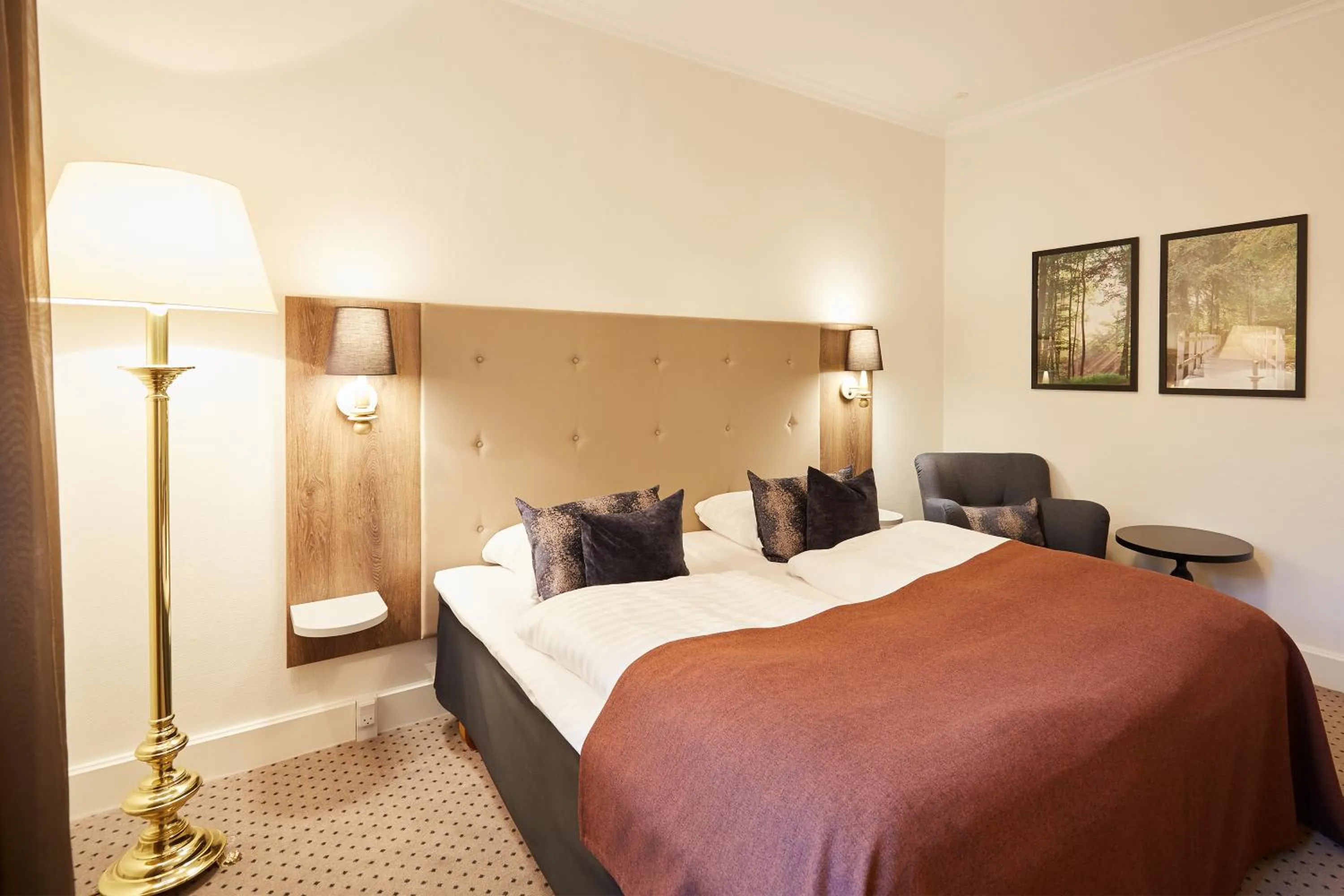 Bed in Hotel Vejlefjord