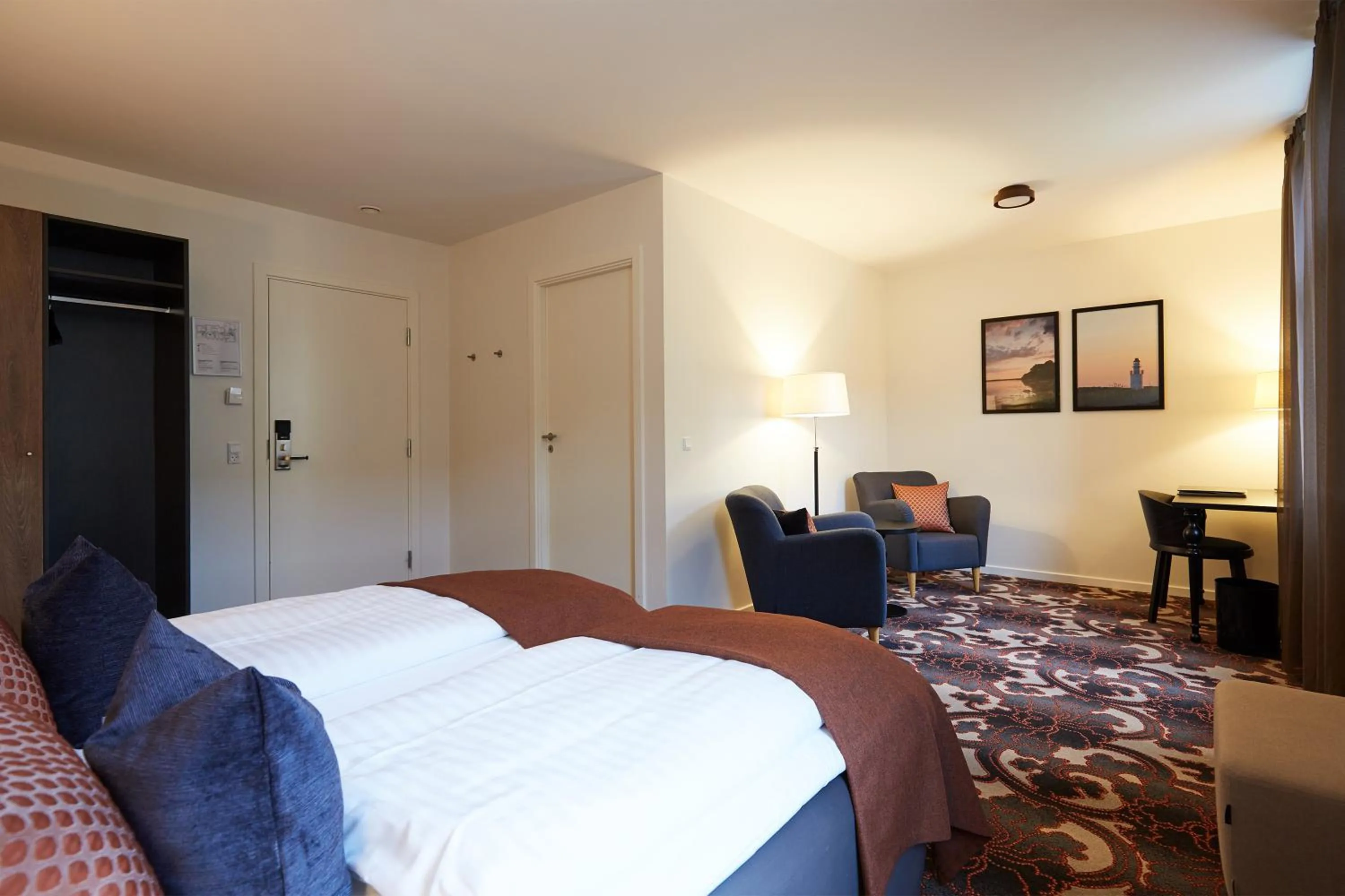 Bed in Hotel Vejlefjord