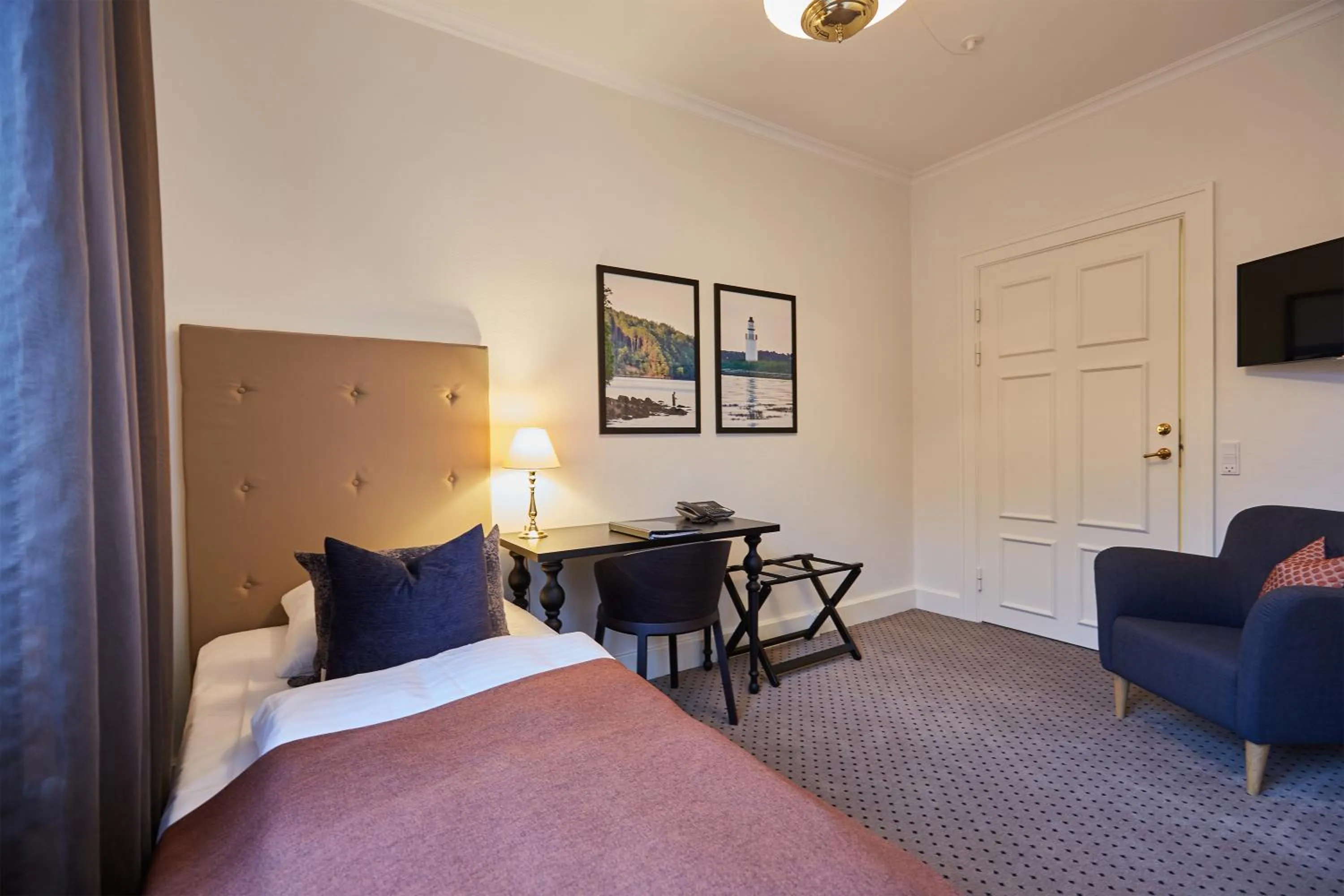 Bed in Hotel Vejlefjord