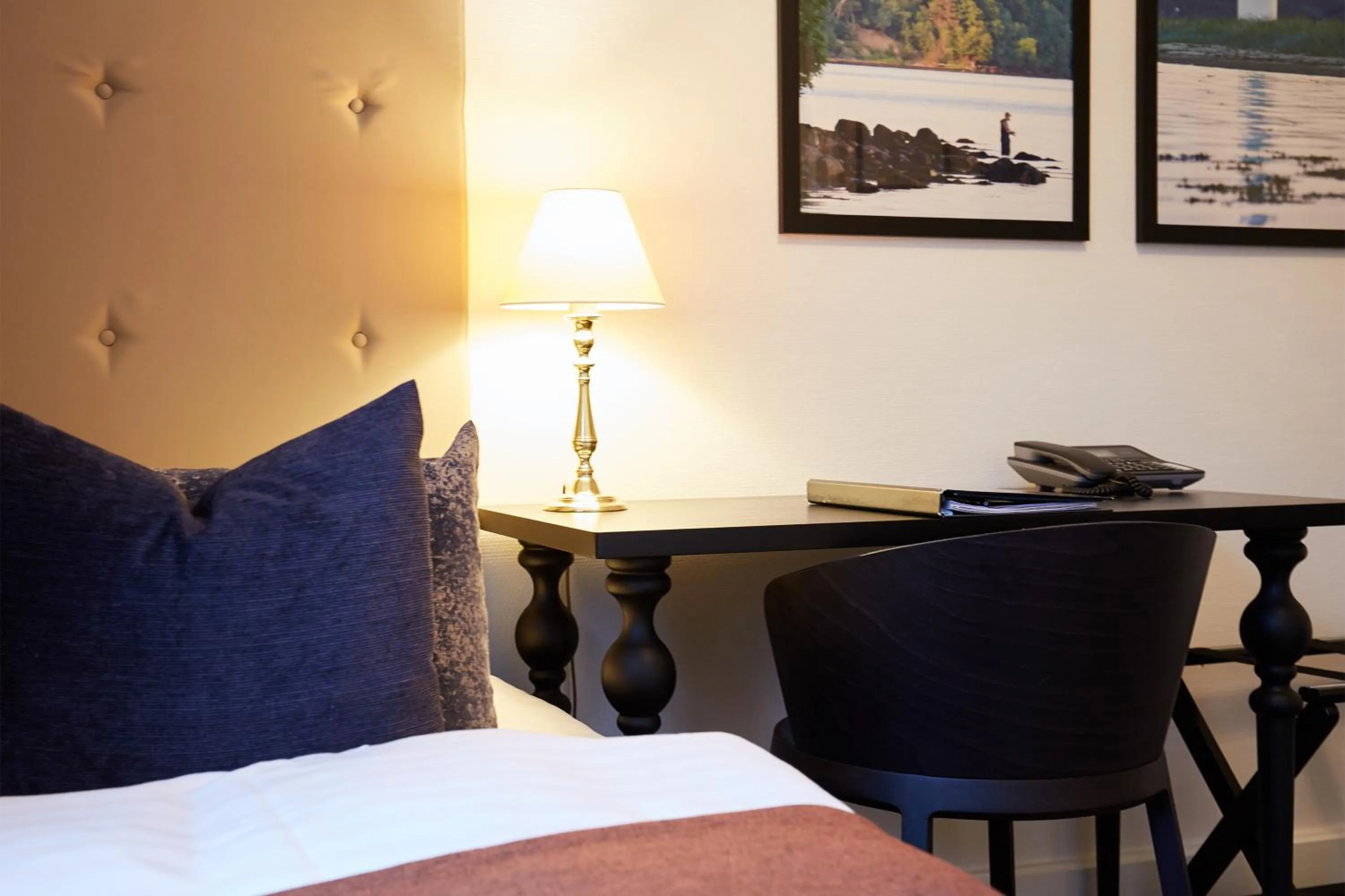 Bed in Hotel Vejlefjord